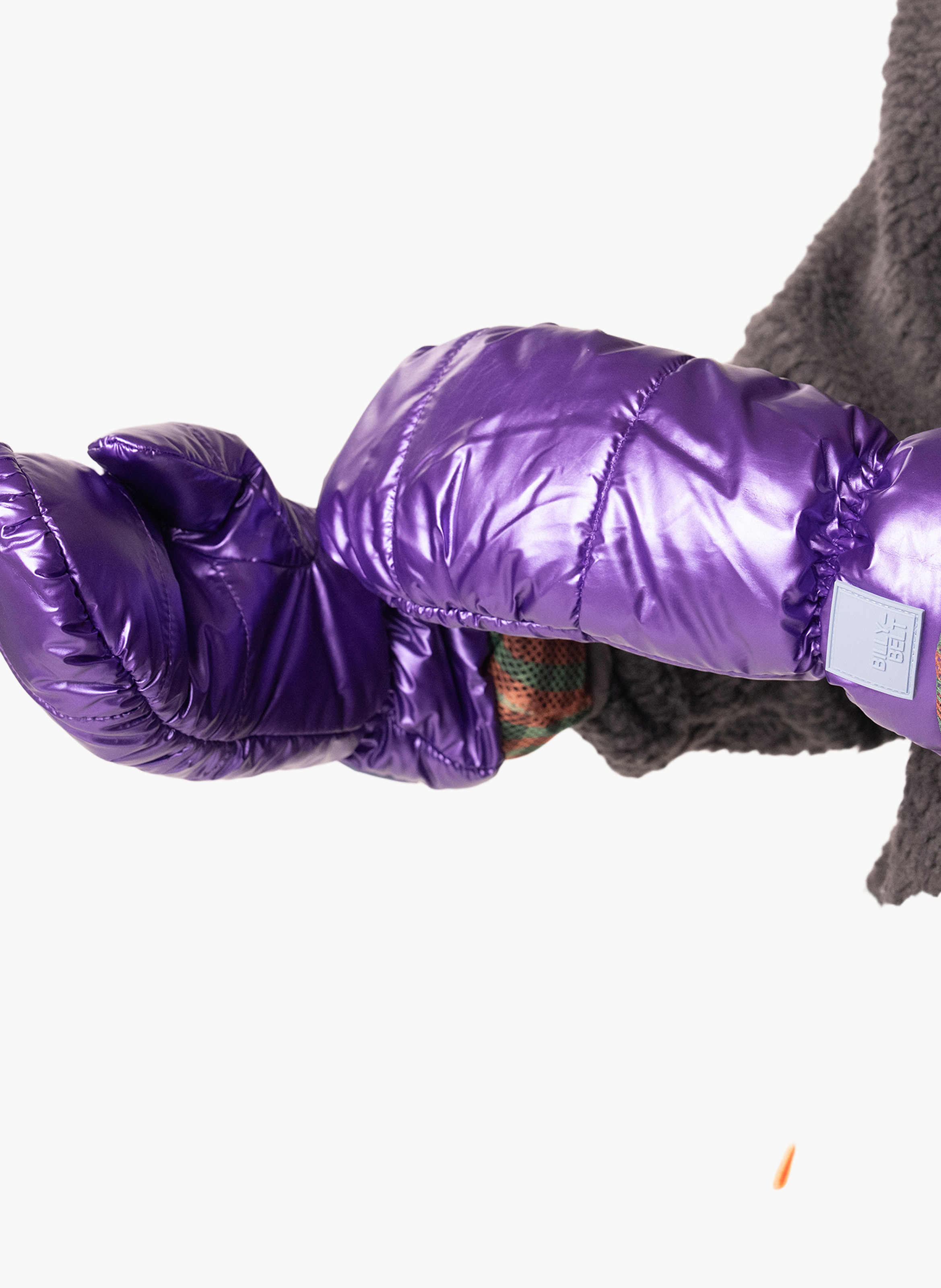 Moufles métalliques en polaire BILLYBELT Violet