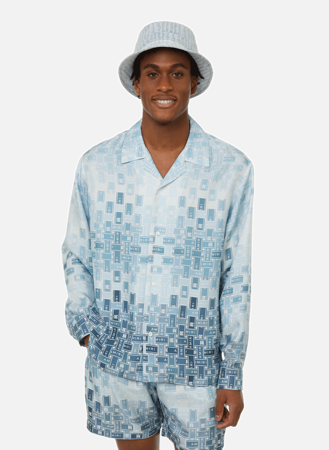 AMIRI Seidenhemd mit Farbverlaufsdruck