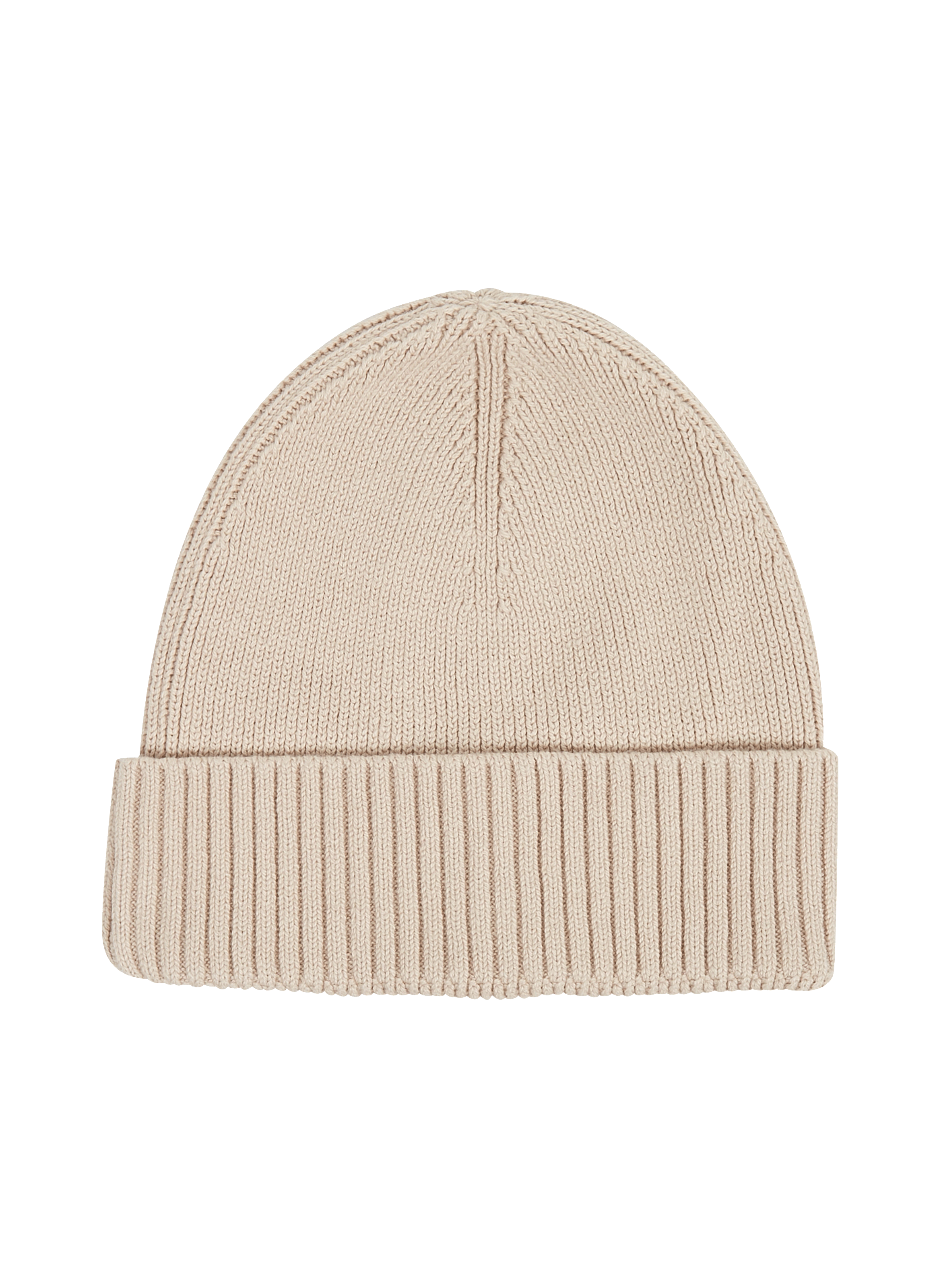 Bonnet en maille côtelée