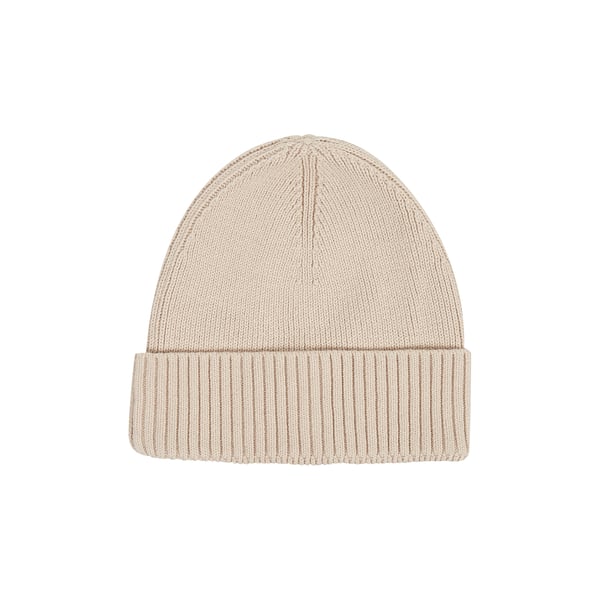 Bonnet en maille côtelée