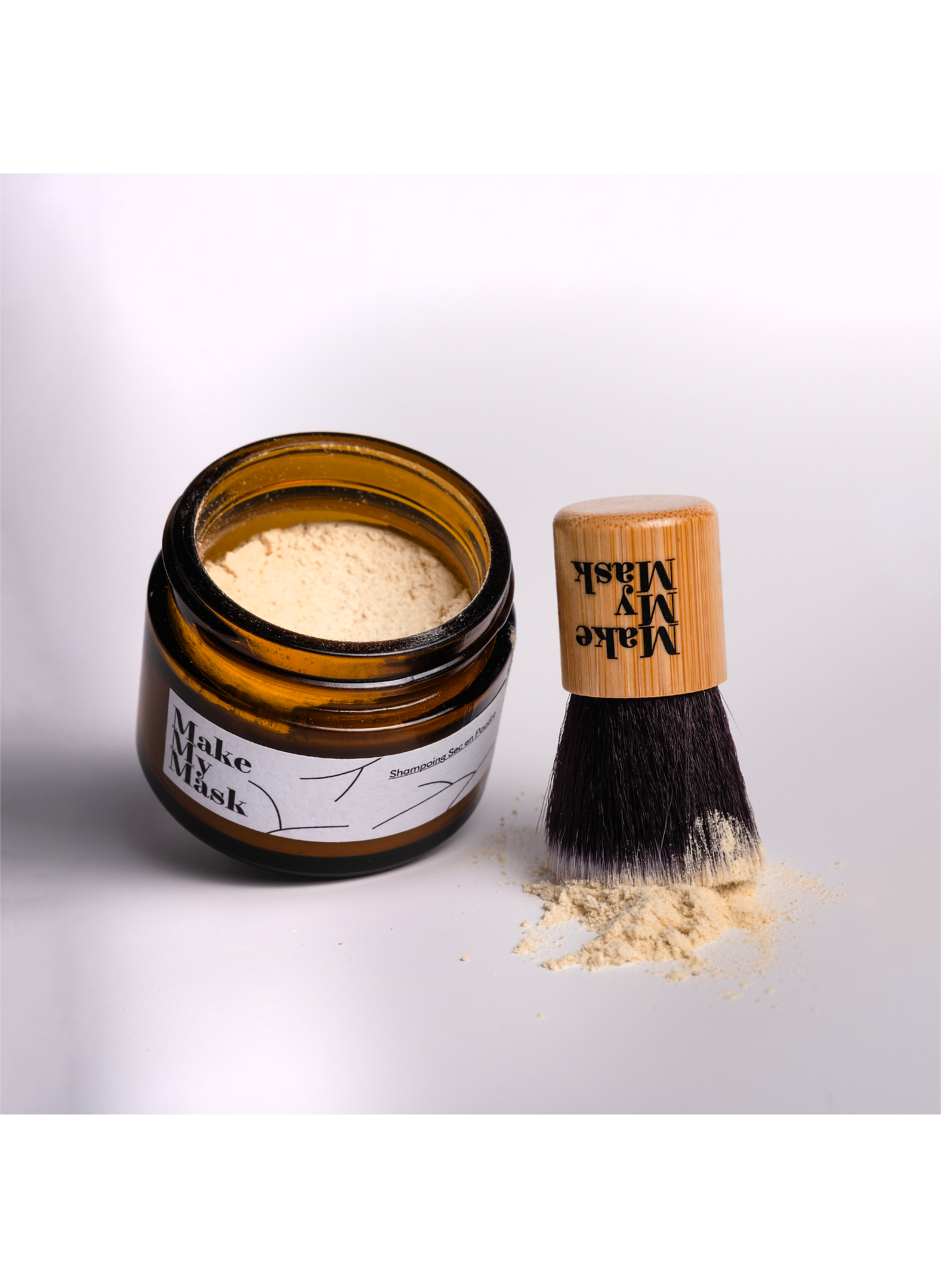 Dry Shampoo and Applicator Brush MAKE MY MASK No color