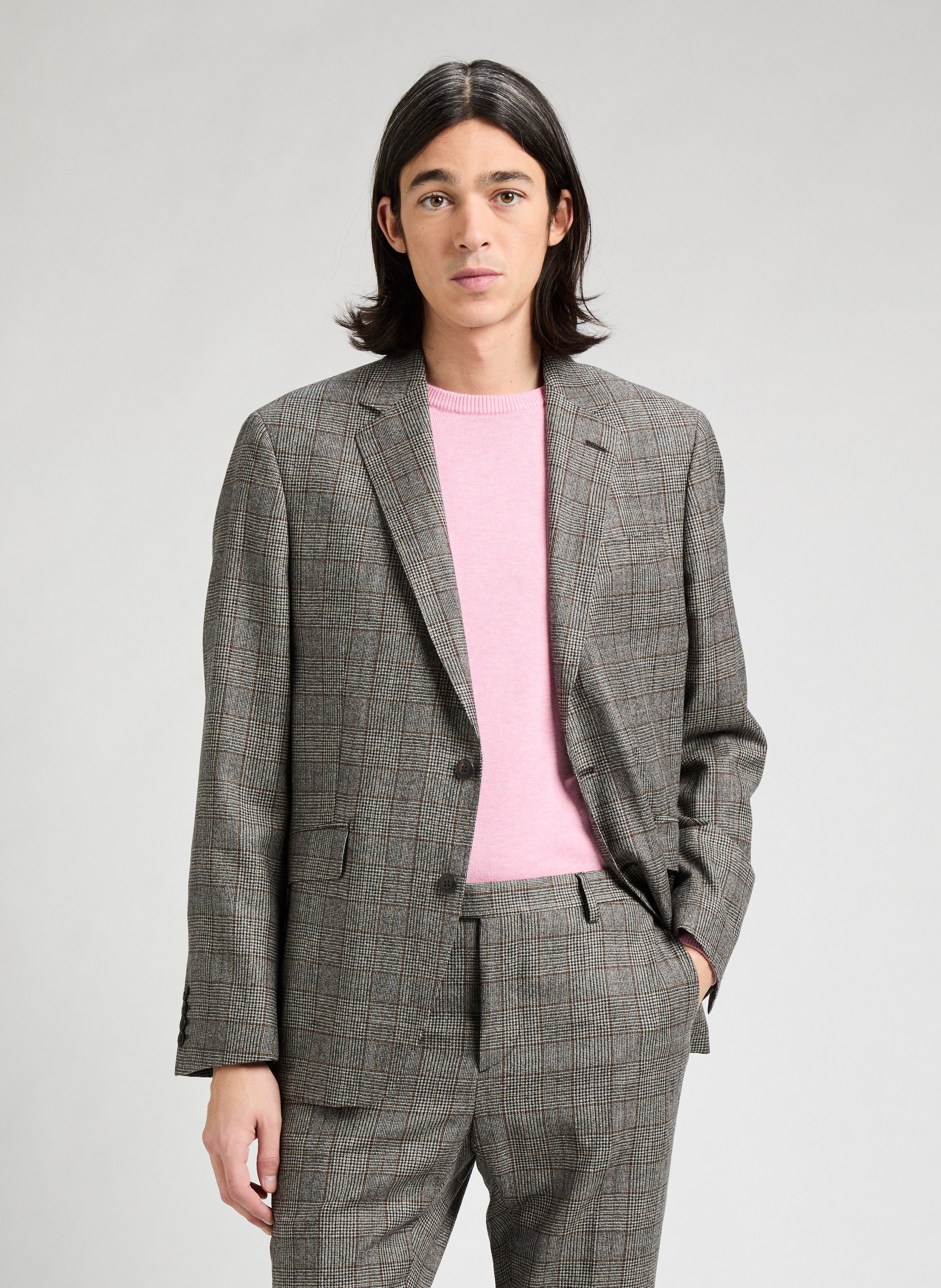 Check blazer HACKETT Brown