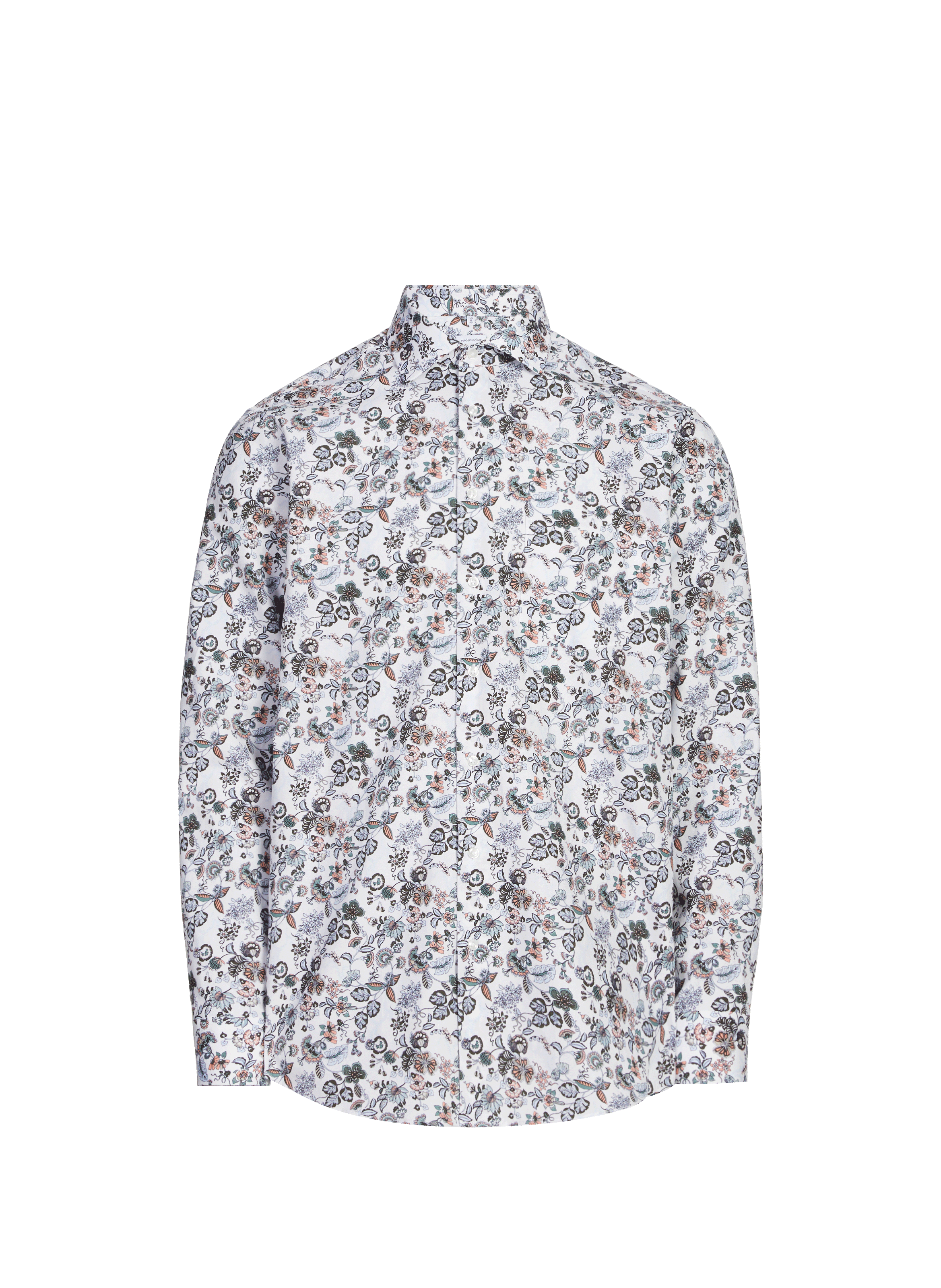 Cotton floral print Shirt SEIDENSTICKER White