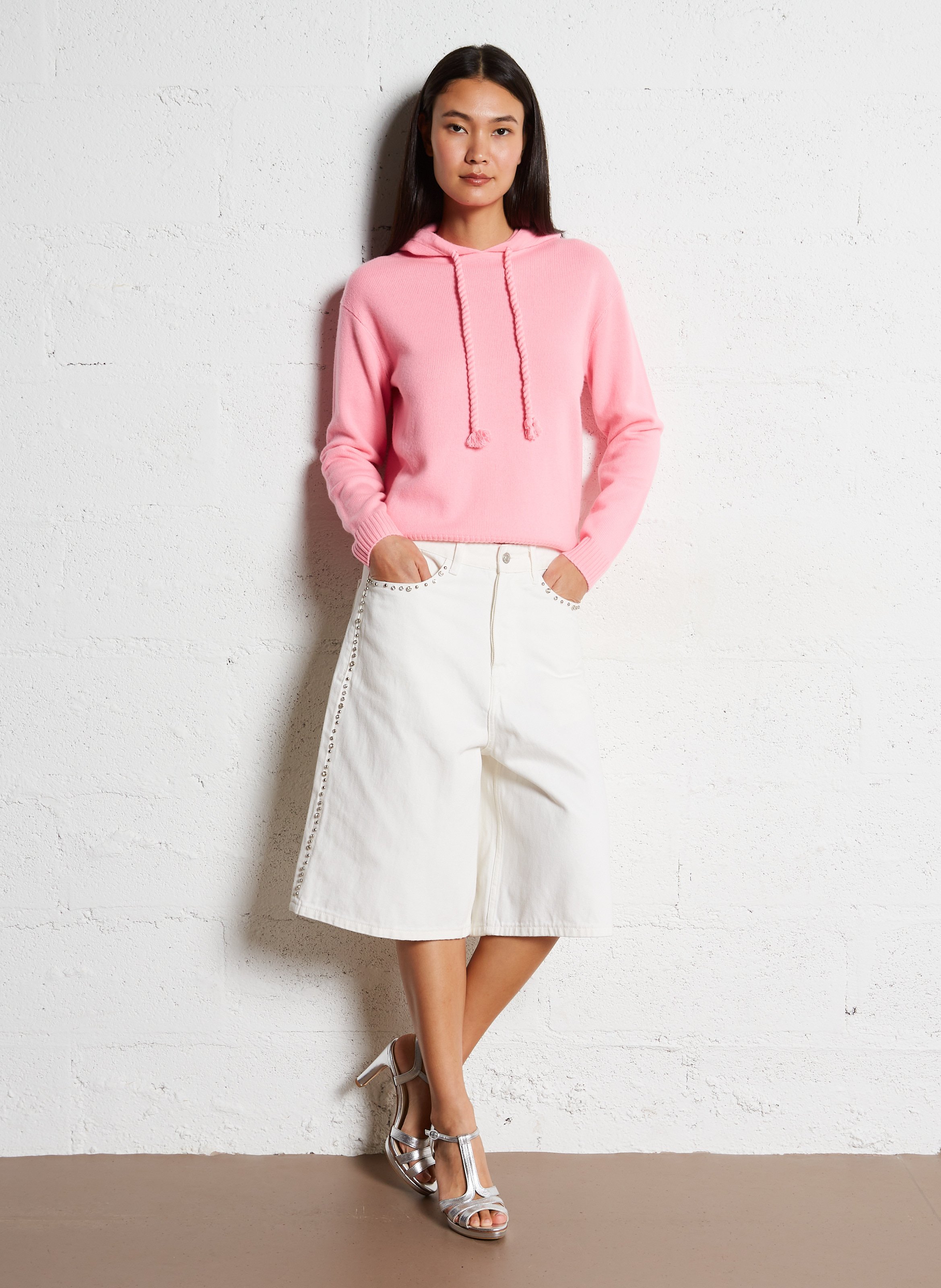Pull oversize en cachemire bakia KUJTEN Rose