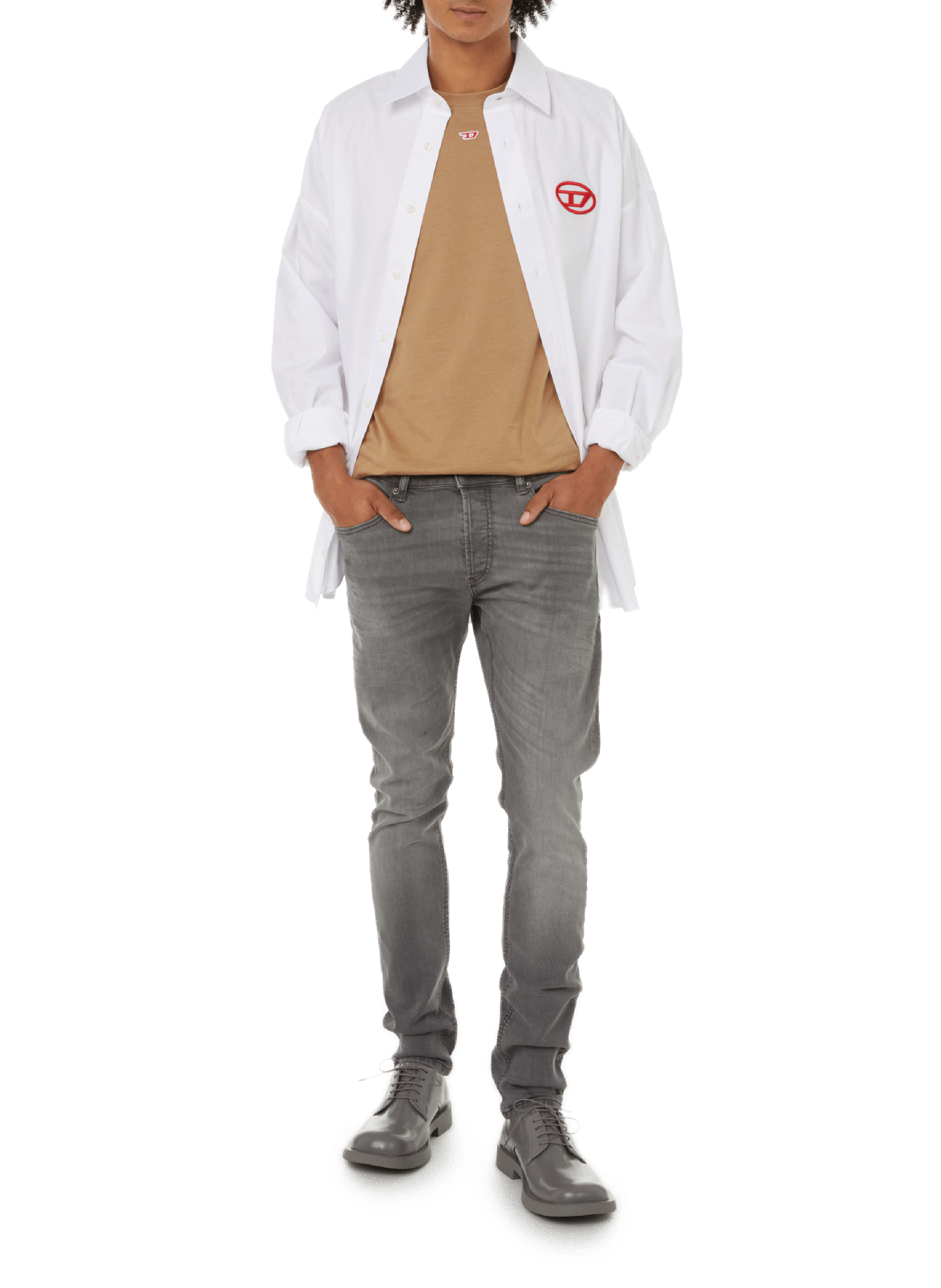 Chemise en coton DIESEL Blanc