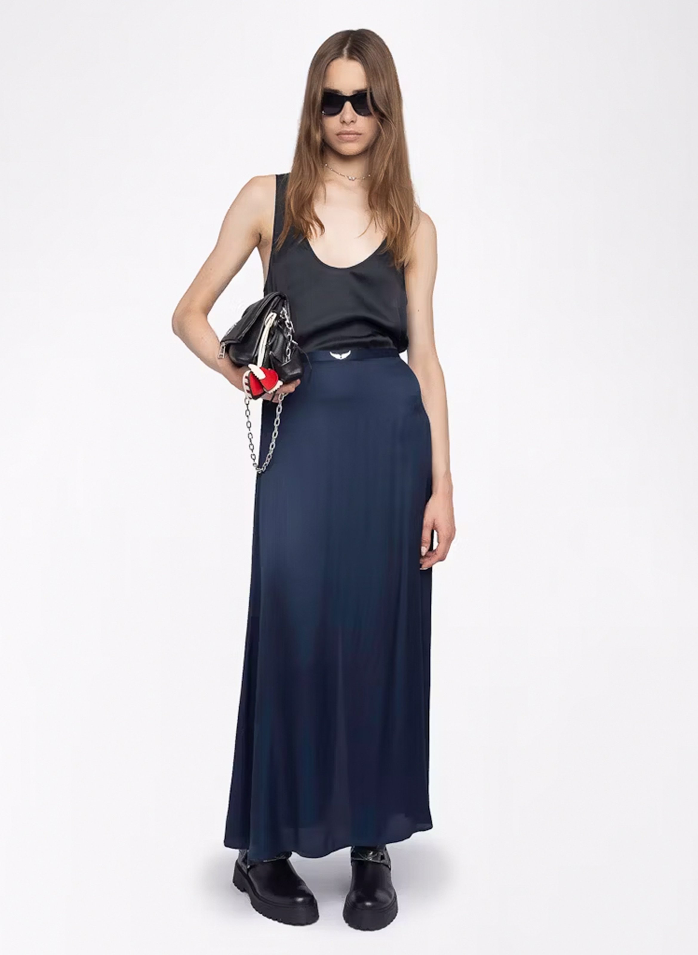 Jupe longue évasée fluide jimeno ZADIG&VOLTAIRE Bleu