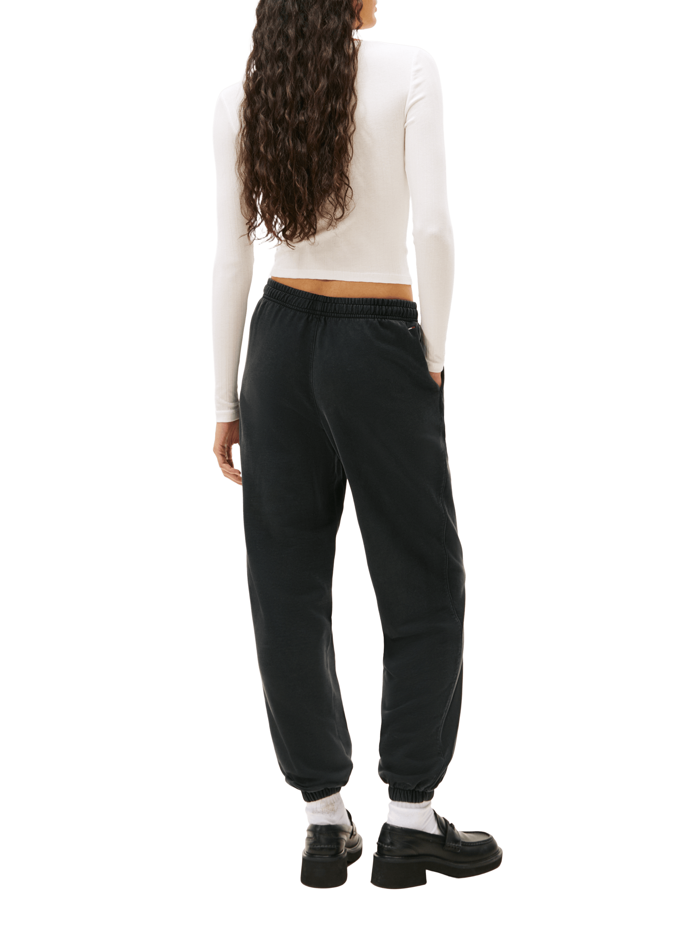 T-shirt cintré à logo TOMMY HILFIGER Blanc