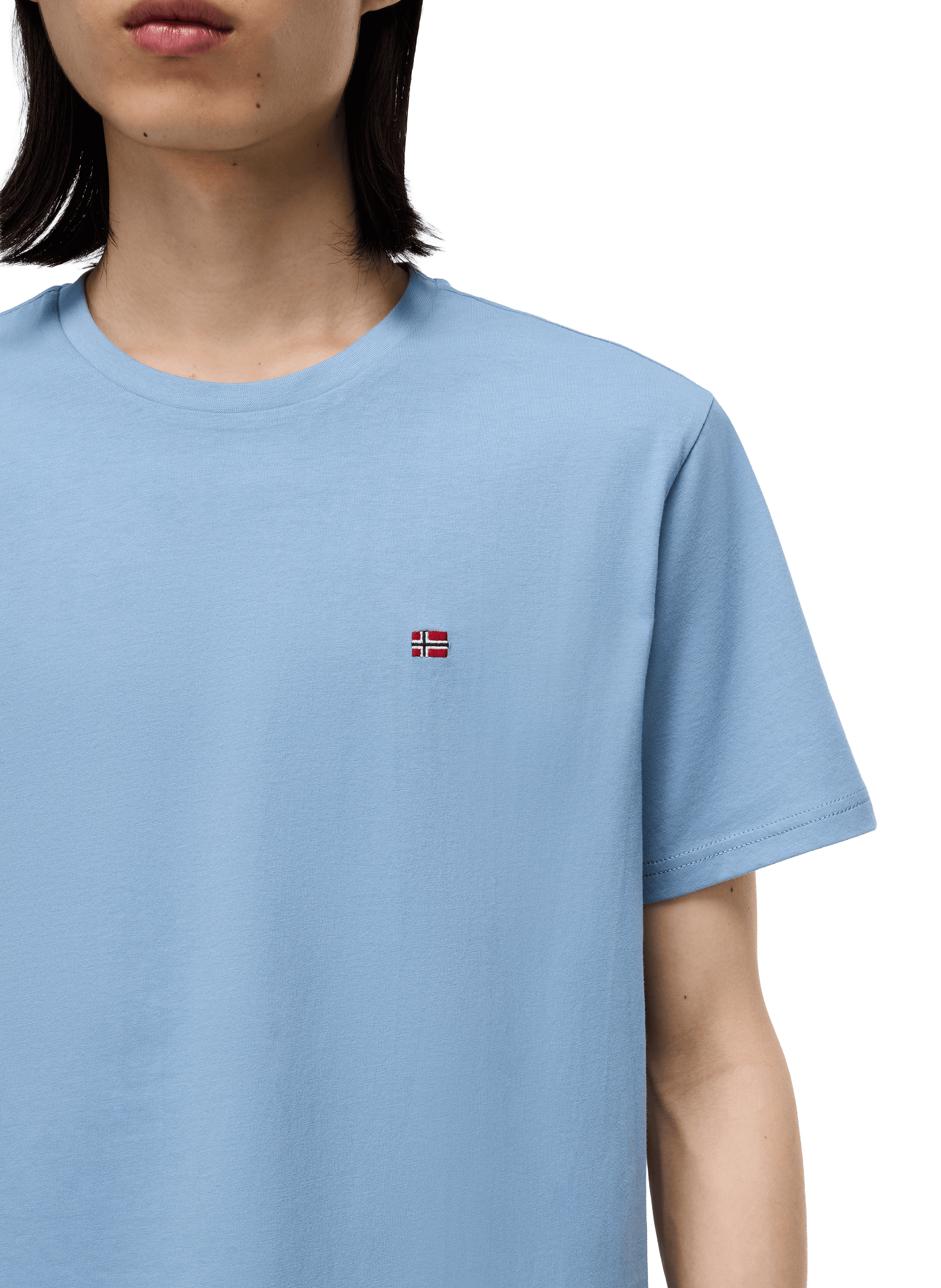 Cotton round-neck T-shirt NAPAPIJRI Blue