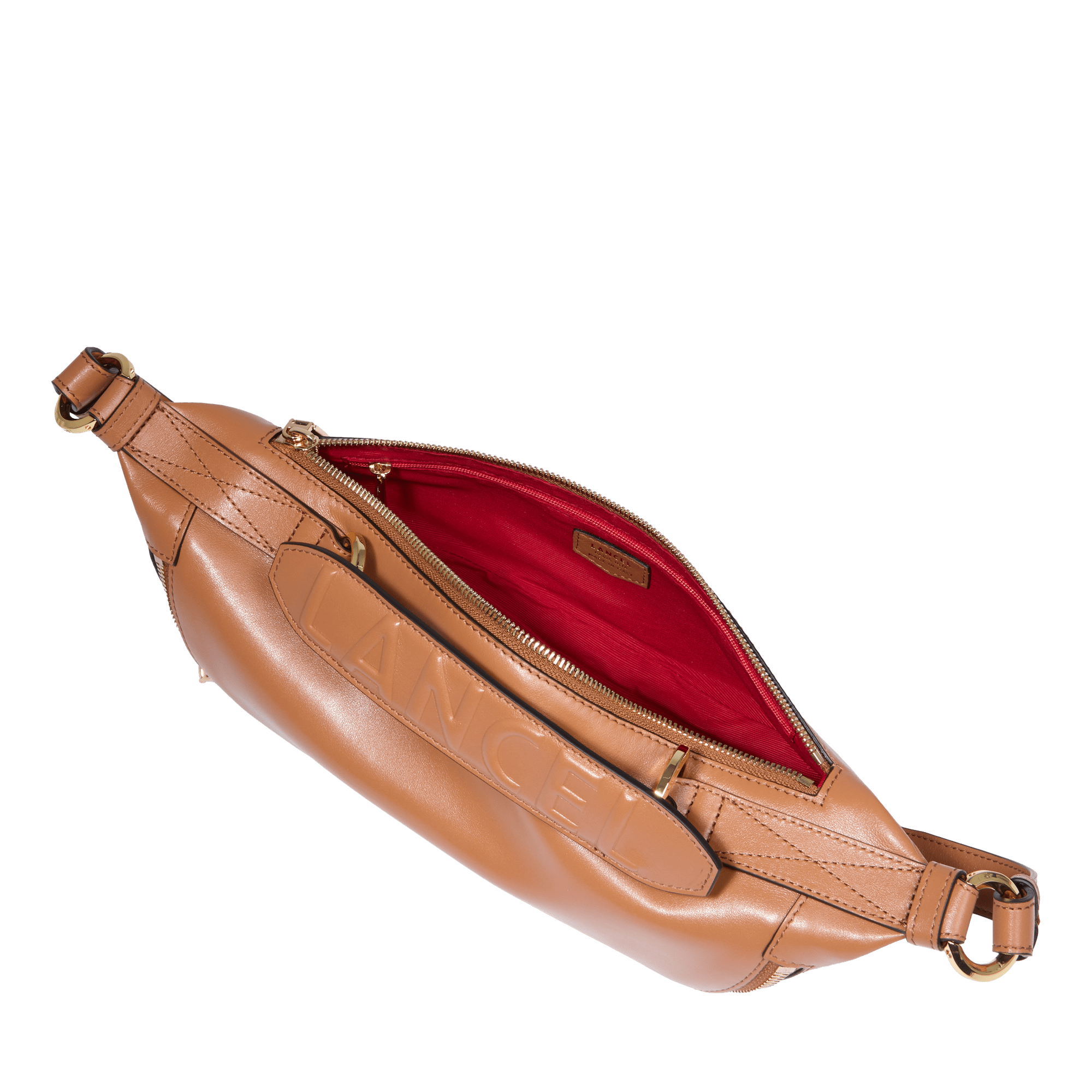 Sac porté croisé s - origami de lancel LANCEL Marron