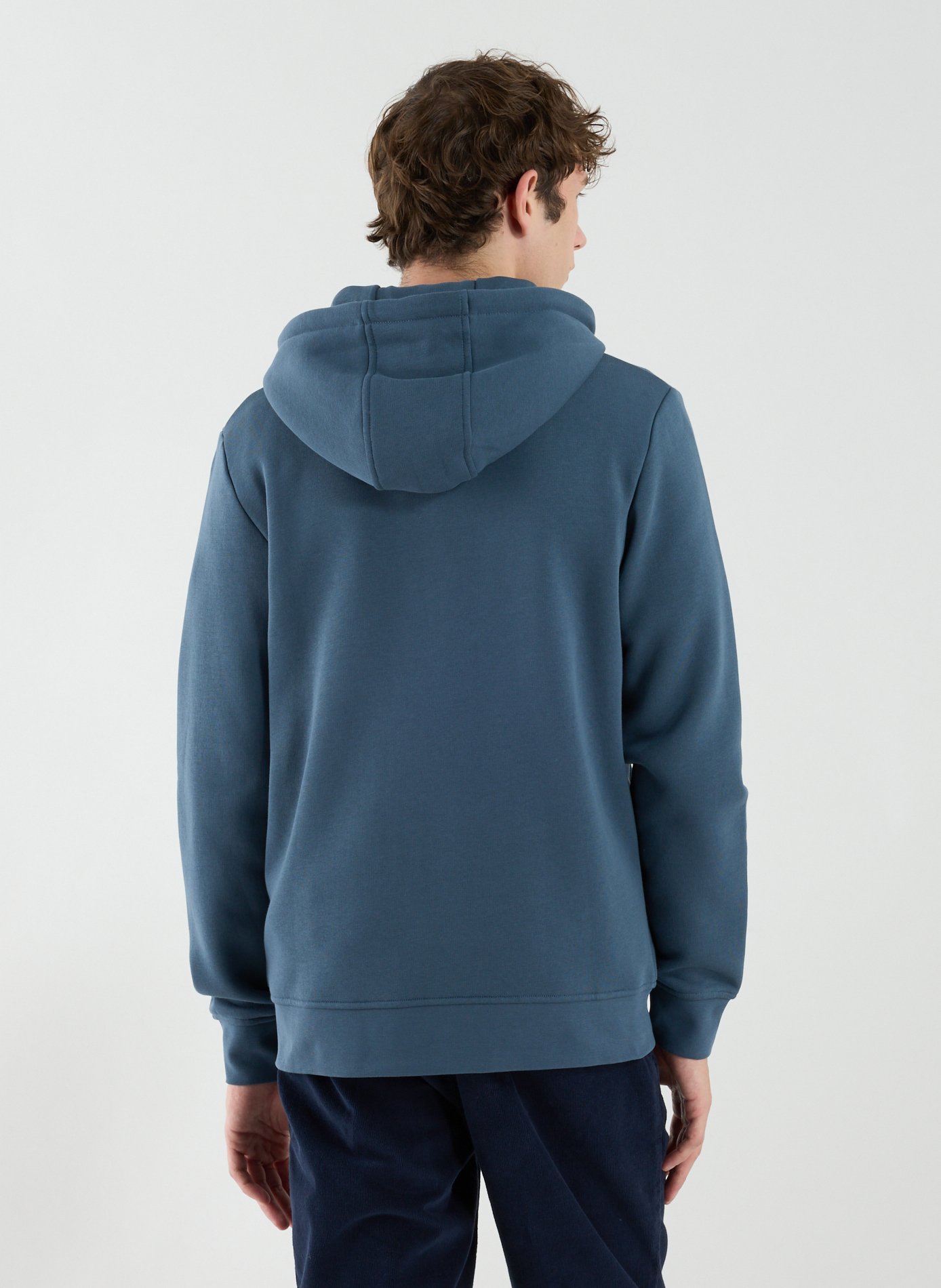 Hoodie in blended cotton FAGUO Blue