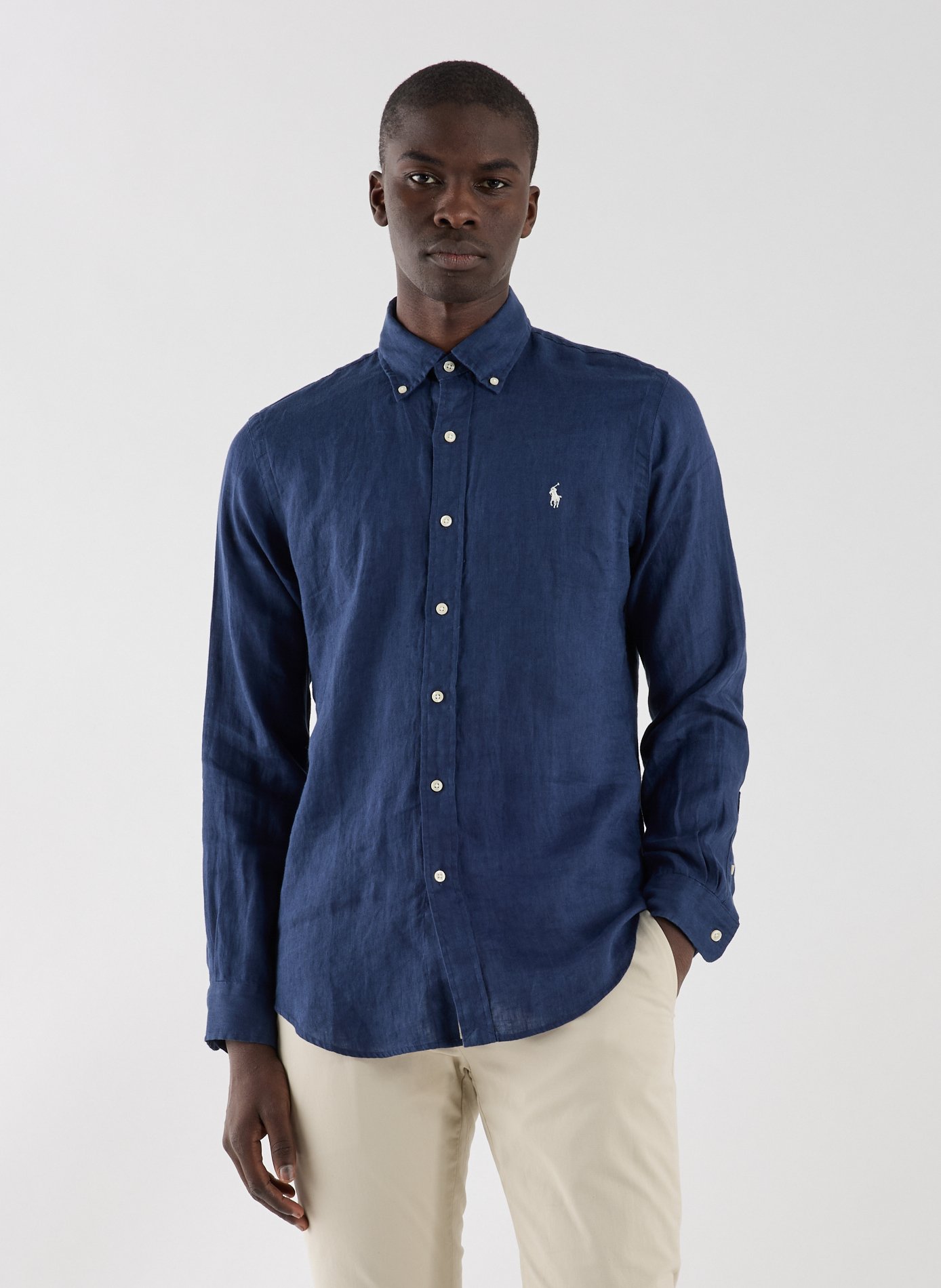 POLO RALPH LAUREN Linen shirt Blue