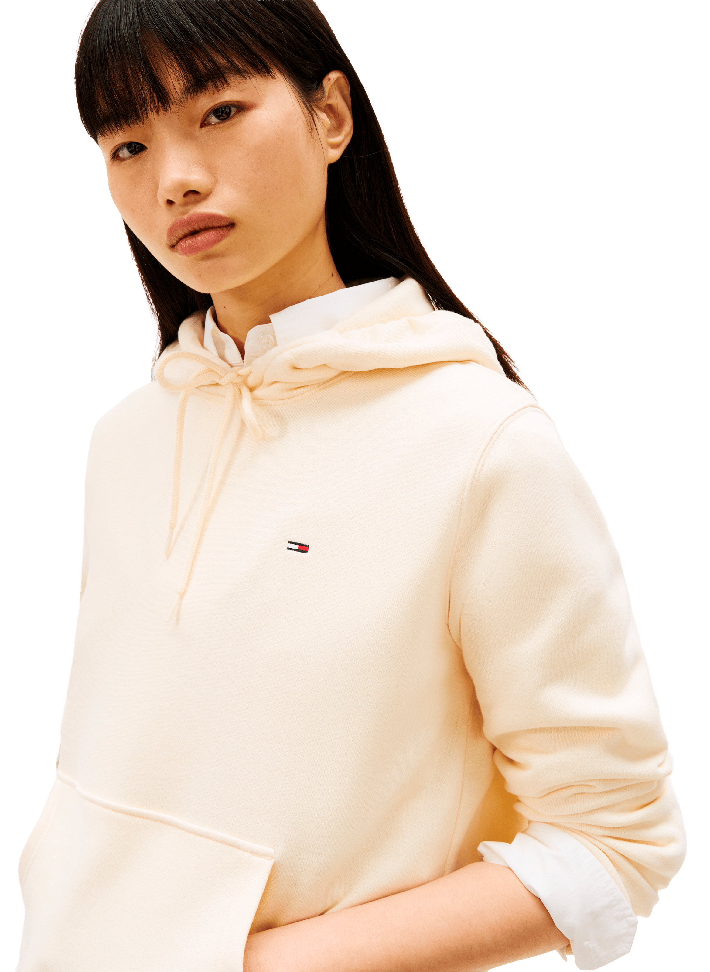 Hoodie en coton TOMMY HILFIGER Jaune