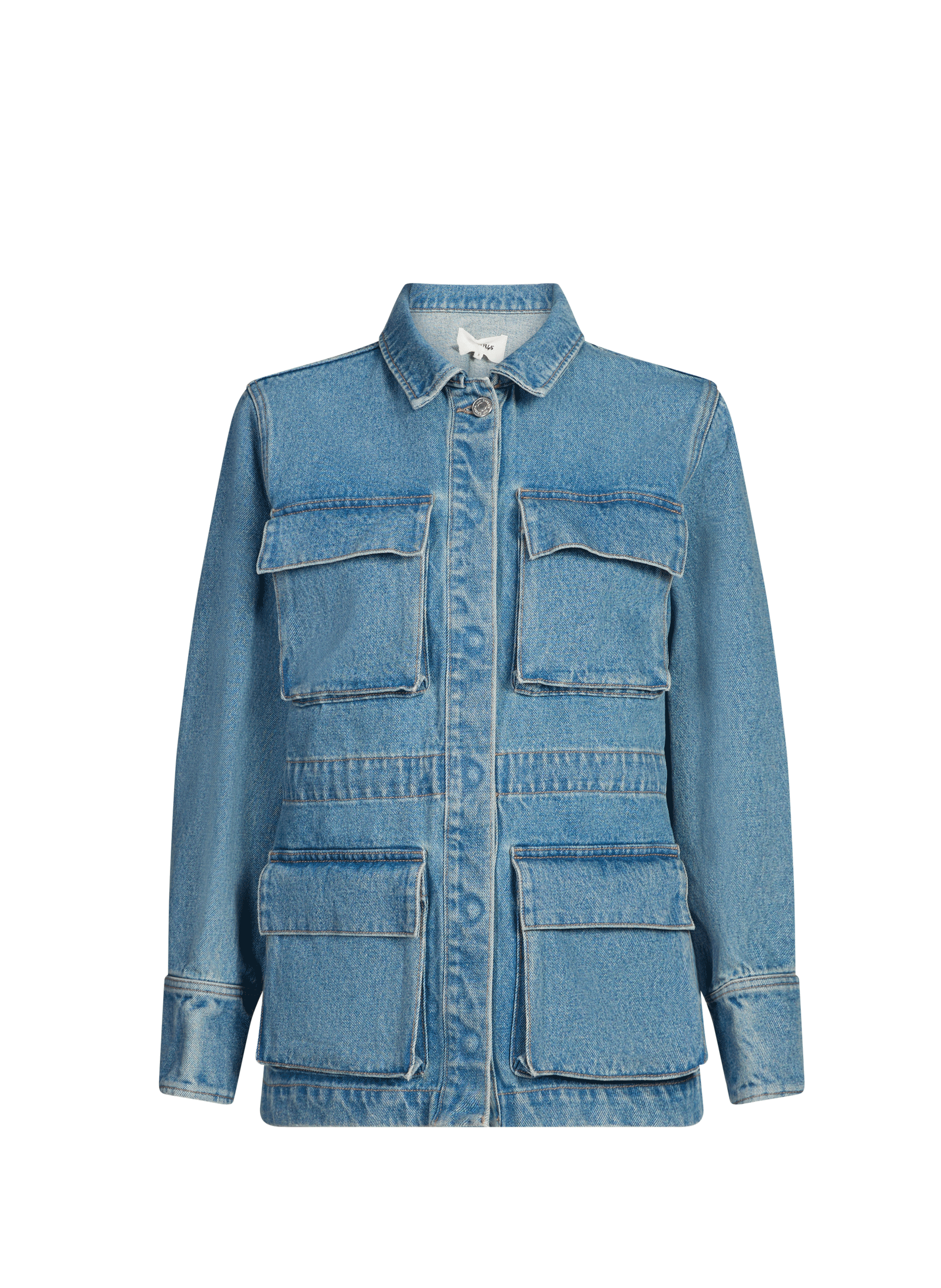 Denim jacket in cotton SAISON 1865 Blue
