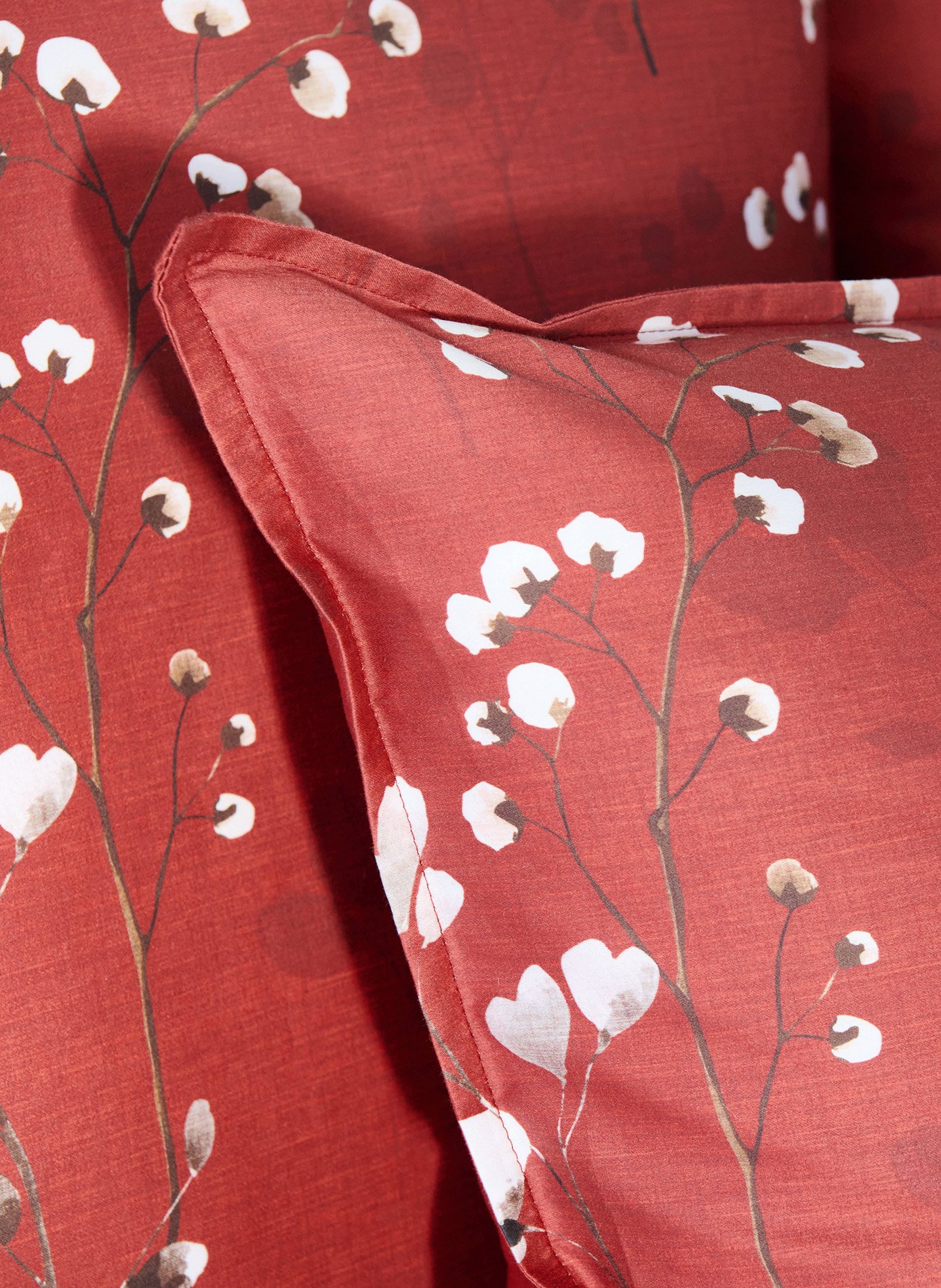 TAIE D'OREILLER Minimaliste ANNE DE SOLENE Rouge