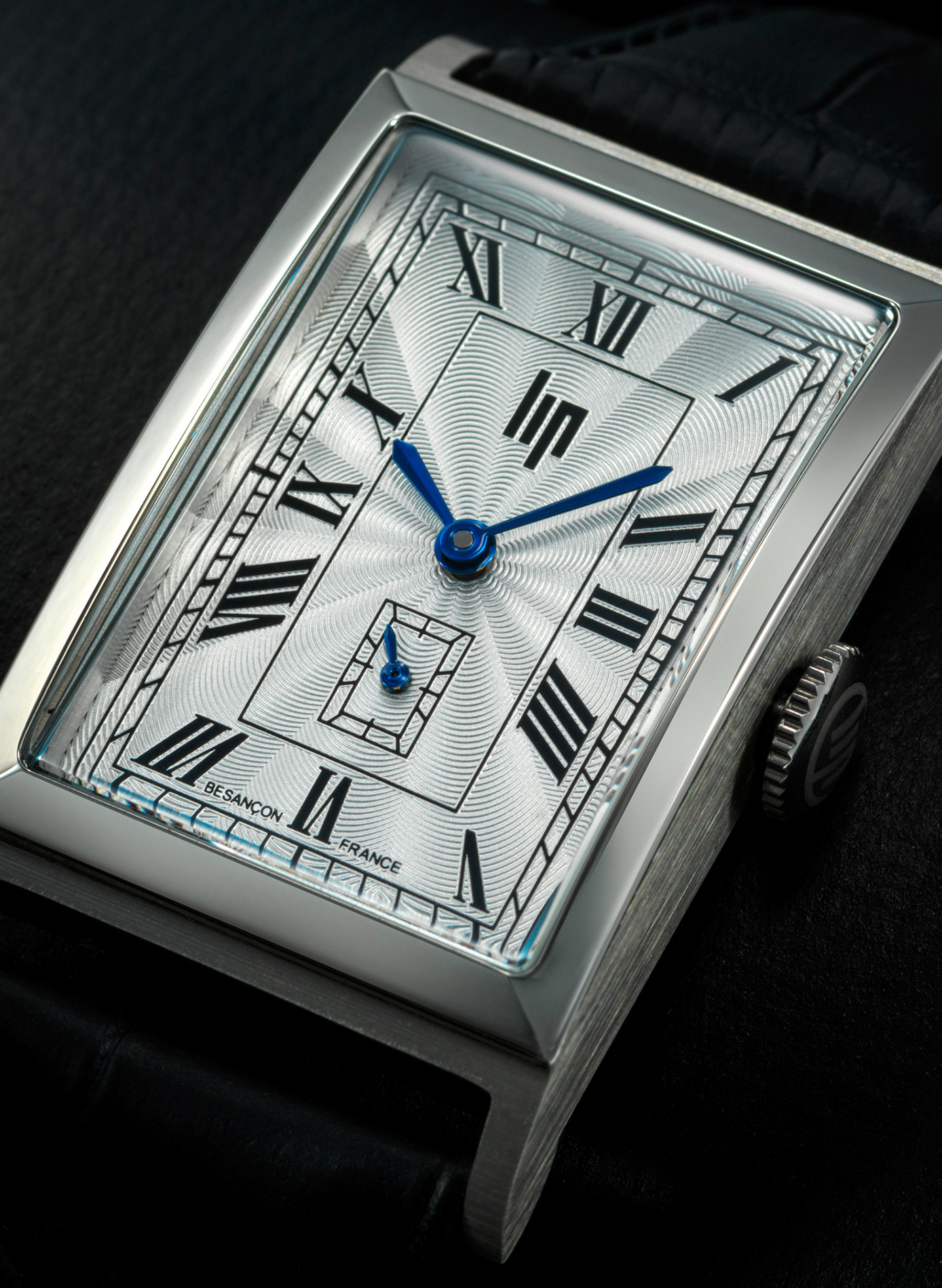 Montre à quartz en cuir LIP Argent