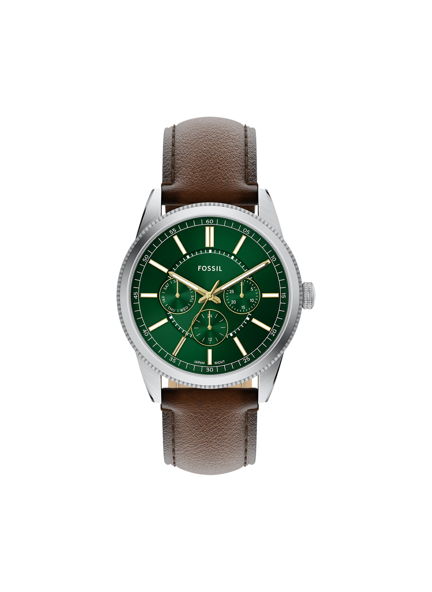 Montre Pearson bracelet en cuir FOSSIL Vert