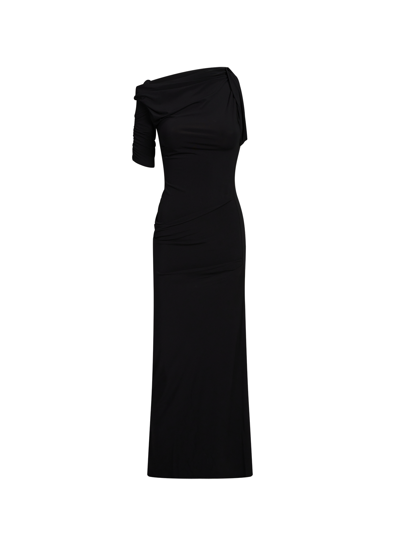 The draped midi dress Drapeado JACQUEMUS Black