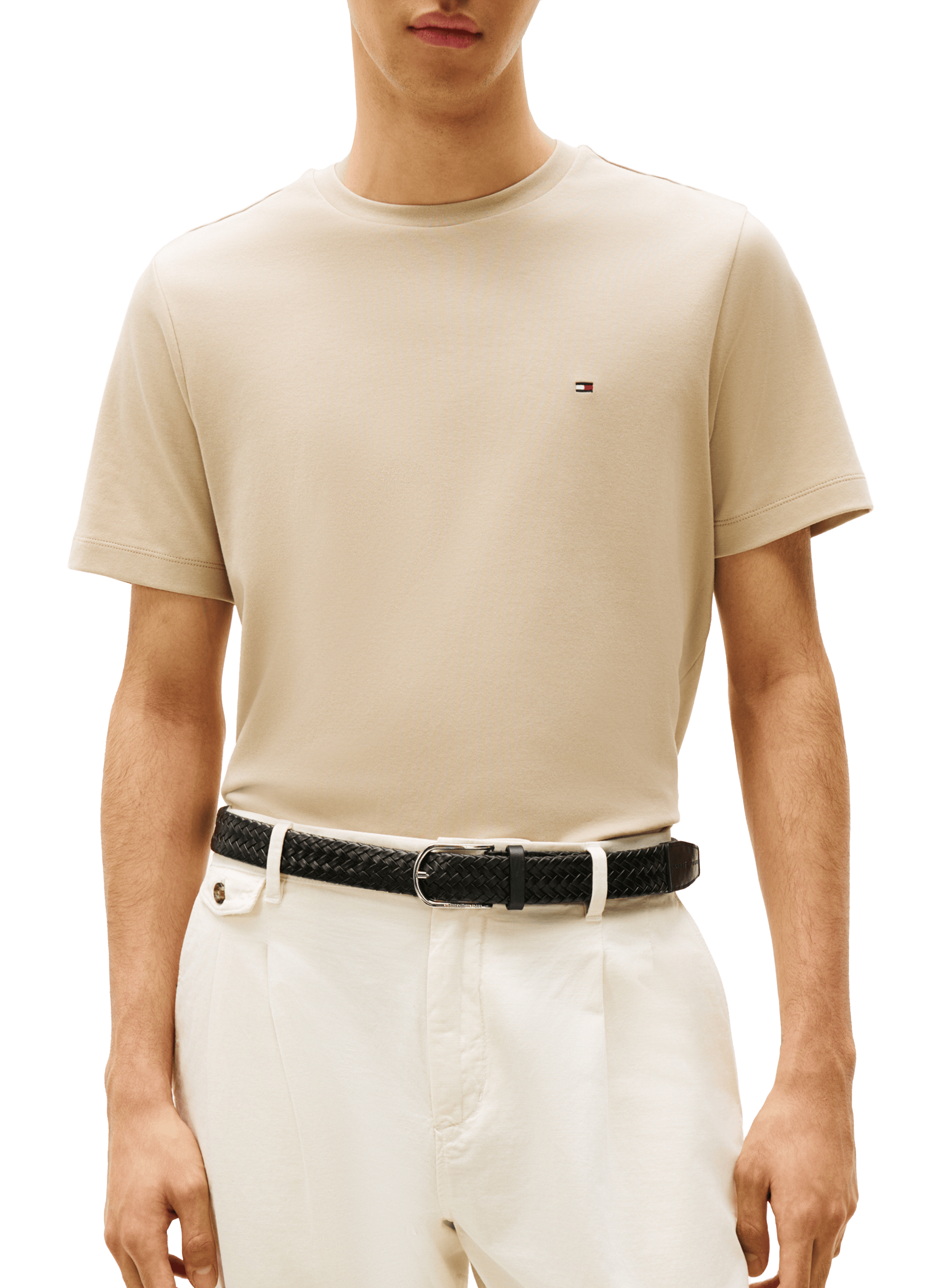 Classic Cotton T-Shirt TOMMY HILFIGER Beige