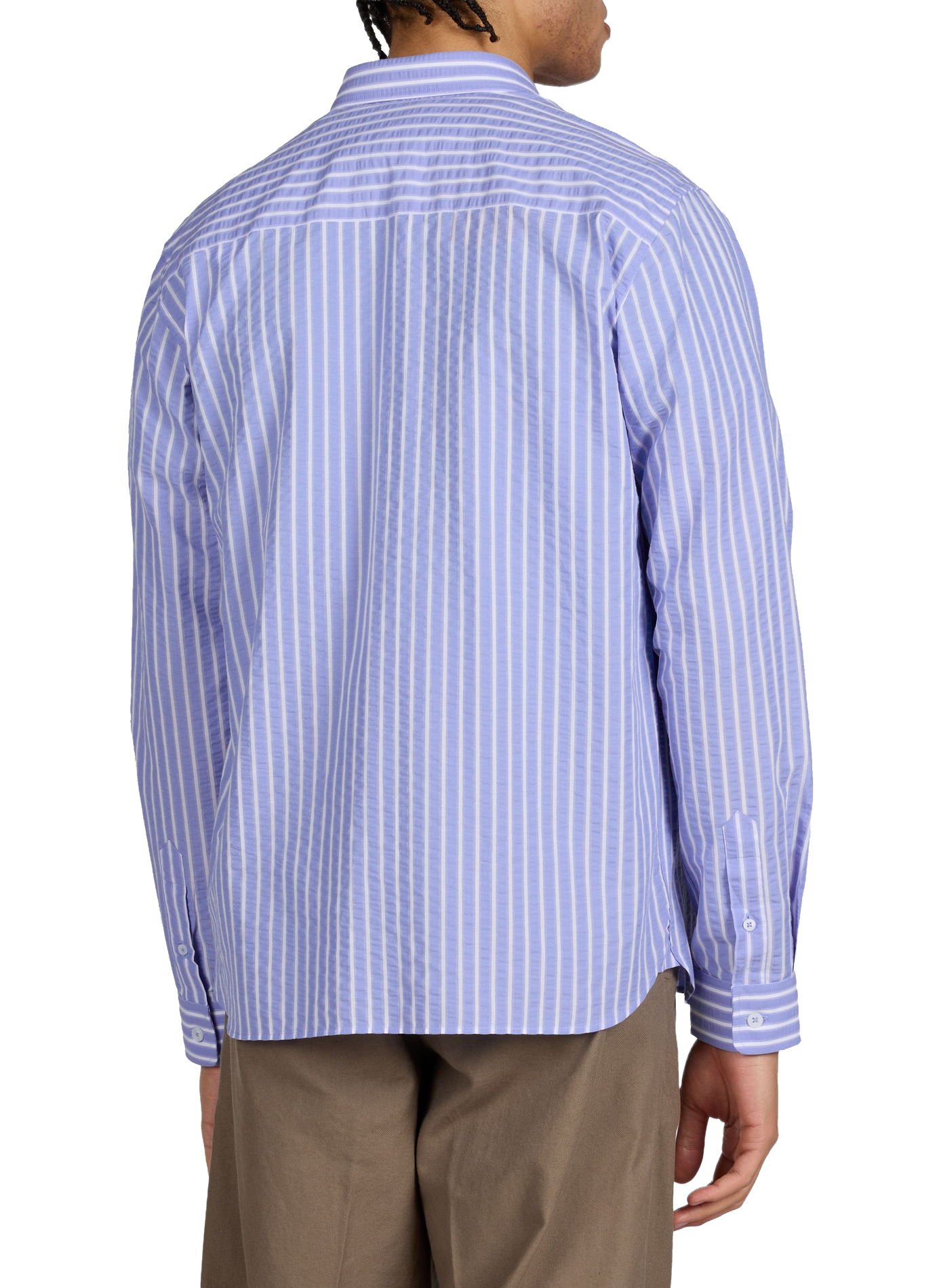 Chemise à rayures en coton MAISON LABICHE Bleu