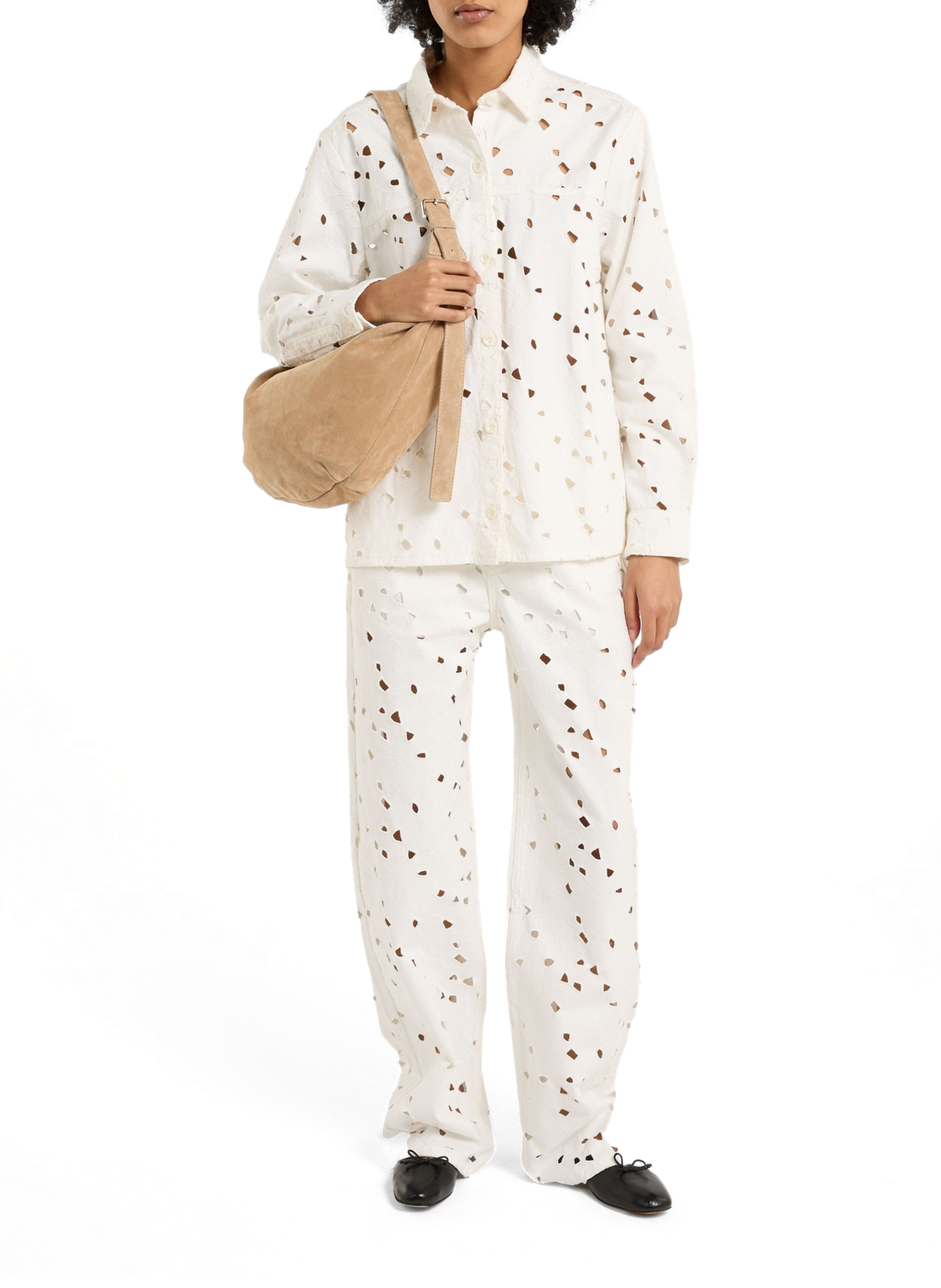 Ganane leather handbag SAISON 1865 Beige