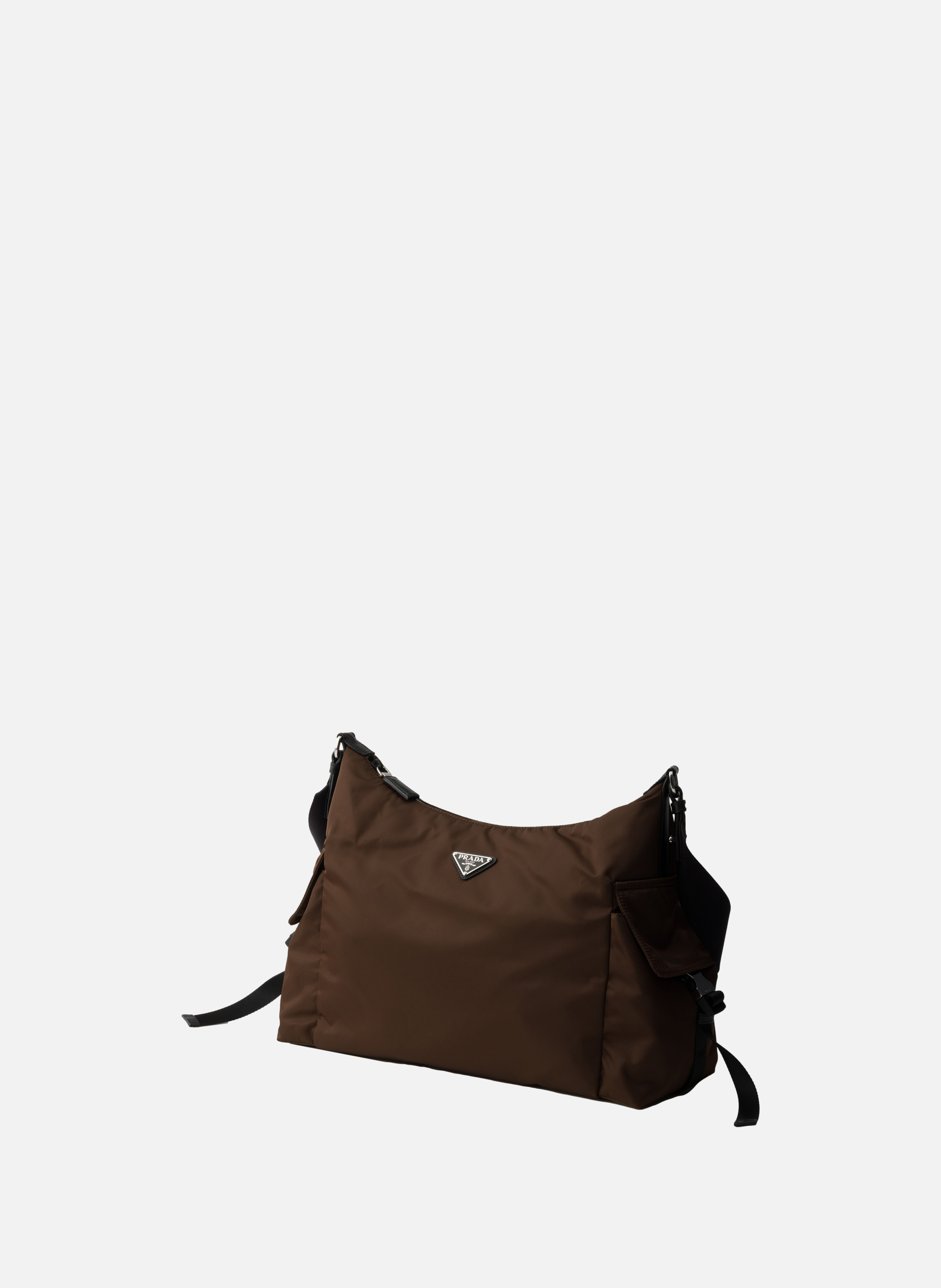 Sac prada explore en re-nylon et cuir PRADA Marron