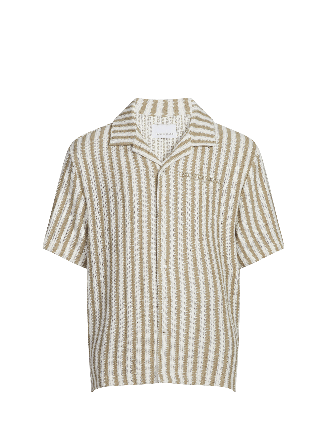 Short-sleeved cotton crochet shirt ONLY THE BLIND Multicolour