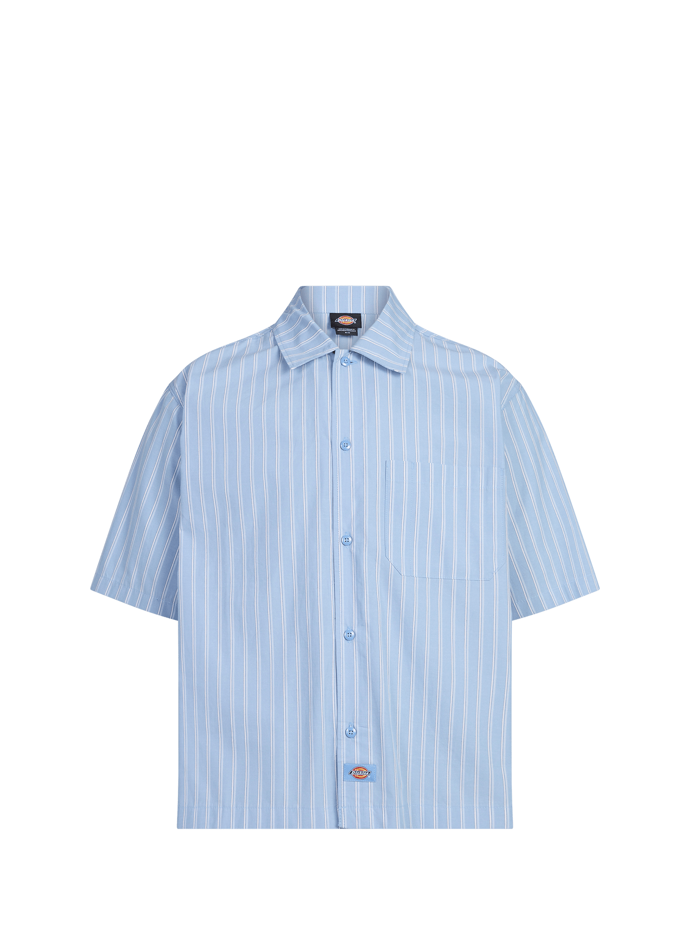 Chemise manches courtes à rayures DICKIES Bleu