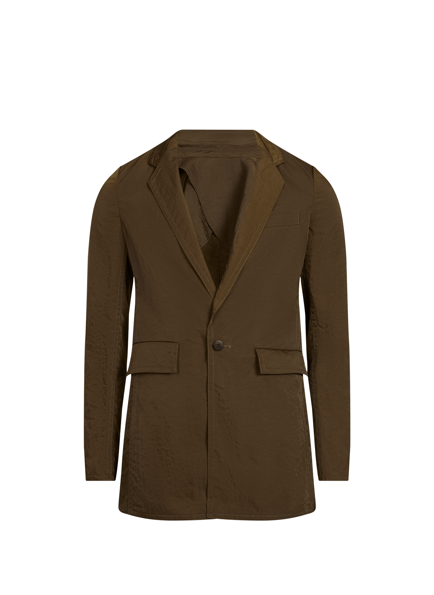 Veste froissée à col tailleur SEAN SUEN Marron