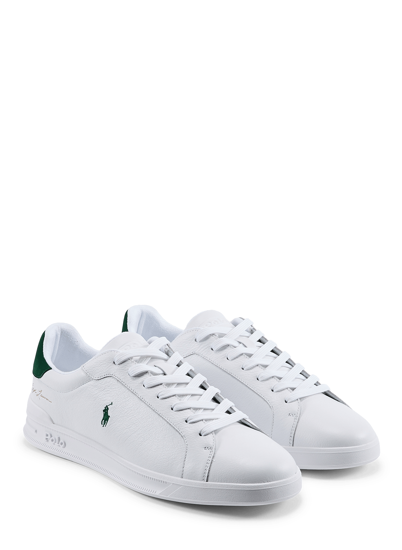 Low-top cow leather sneakers POLO RALPH LAUREN White
