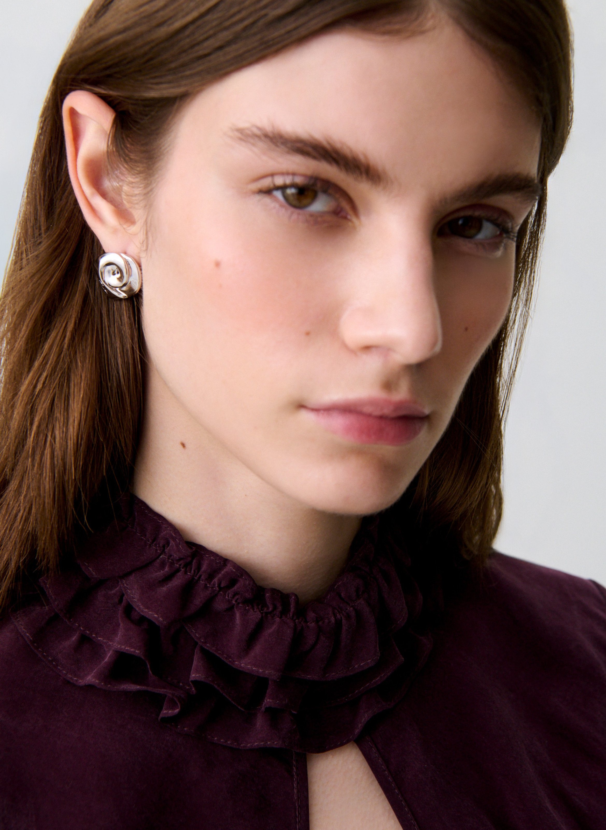 Boucles d'oreilles en laiton CLAUDIE PIERLOT Argent