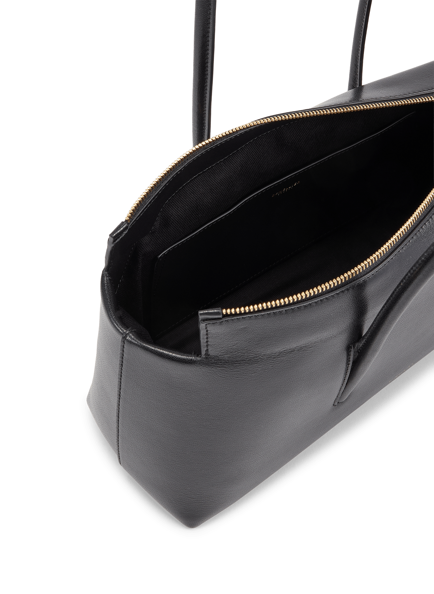 Stockholm Leder Schultertasche DEMELLIER LONDON Schwarz