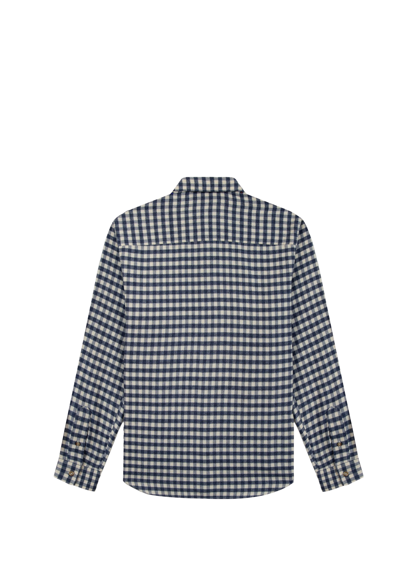 Straight fit button-down collar checkered cotton shirt MAISON LABICHE Blue