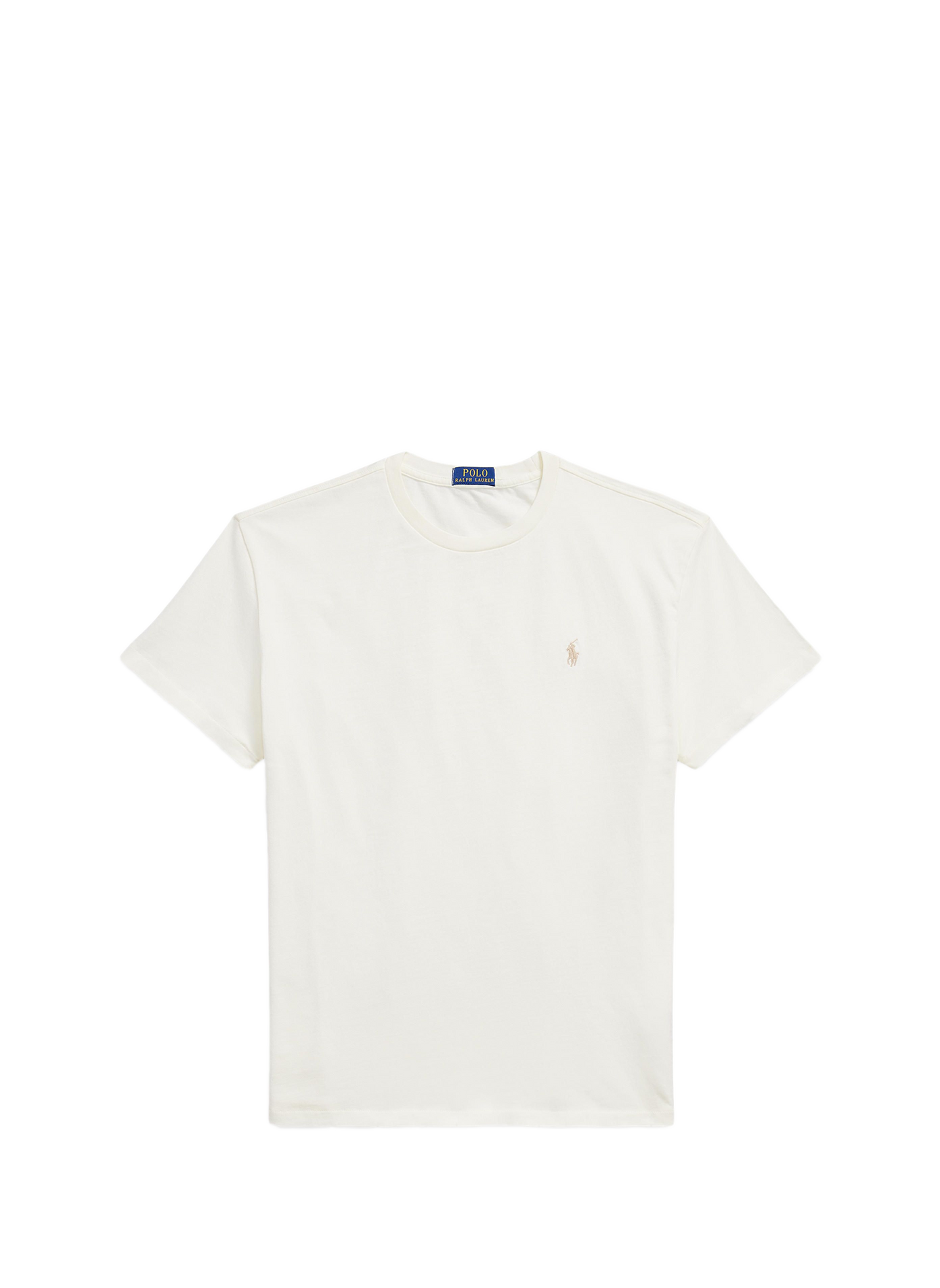 T-shirt manches courtes à logo en coton POLO RALPH LAUREN Beige