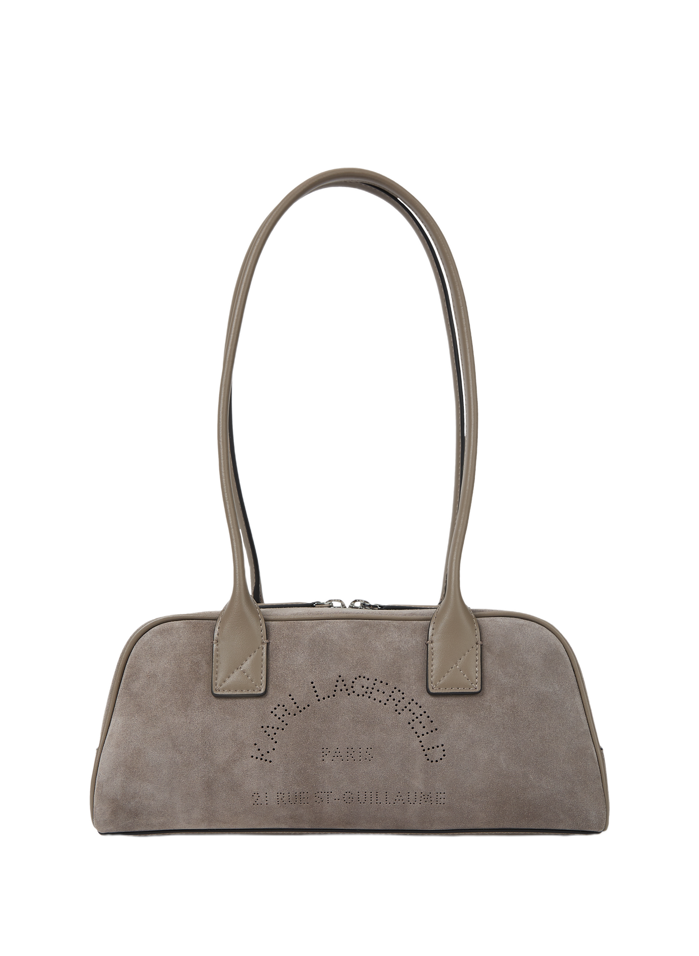 Sac K/DAILY en cuir suède KARL LAGERFELD Gris