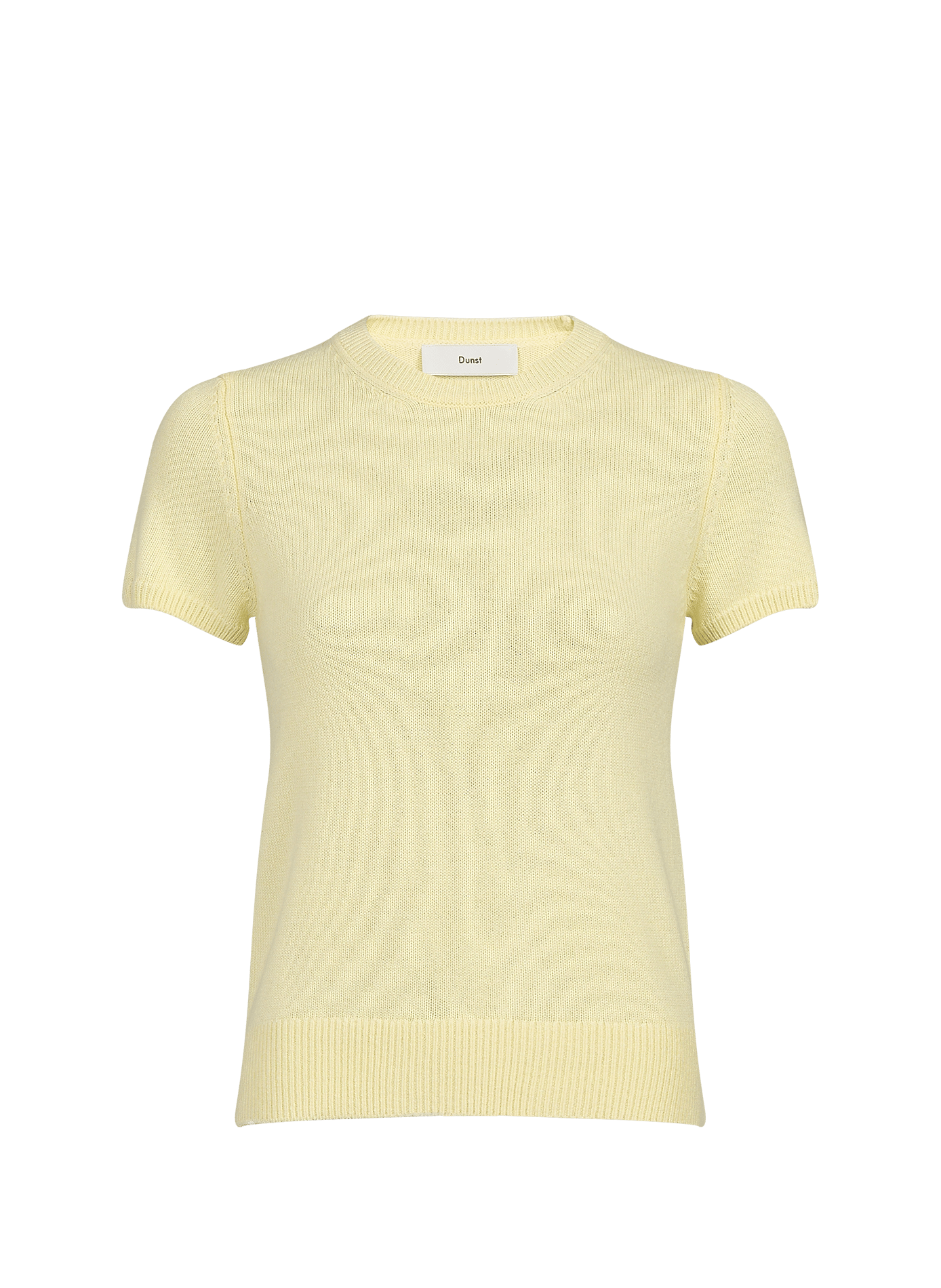Kurzarm-Pullover aus Wollmischung DUNST Gelb