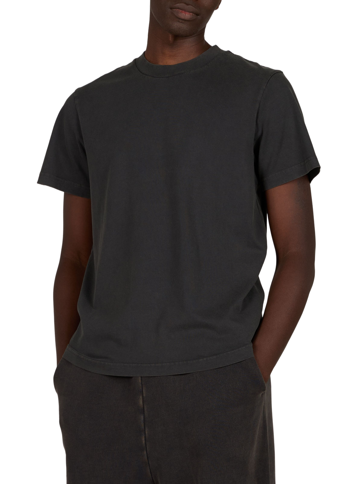 Straight-fit cotton T-shirt ENTIRE STUDIOS Black