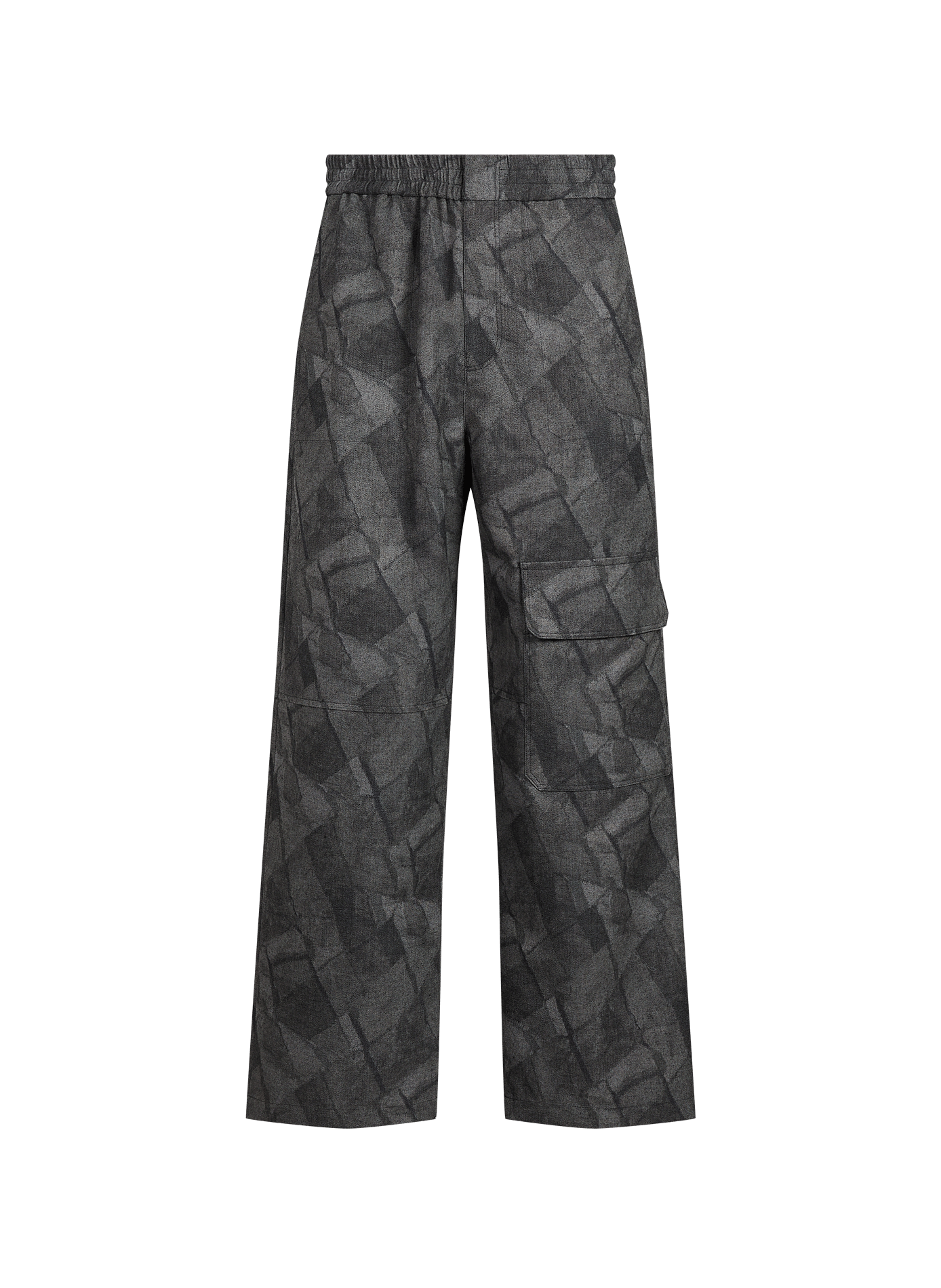 Pantalon large imprimé MAISON KITSUNÉ Gris