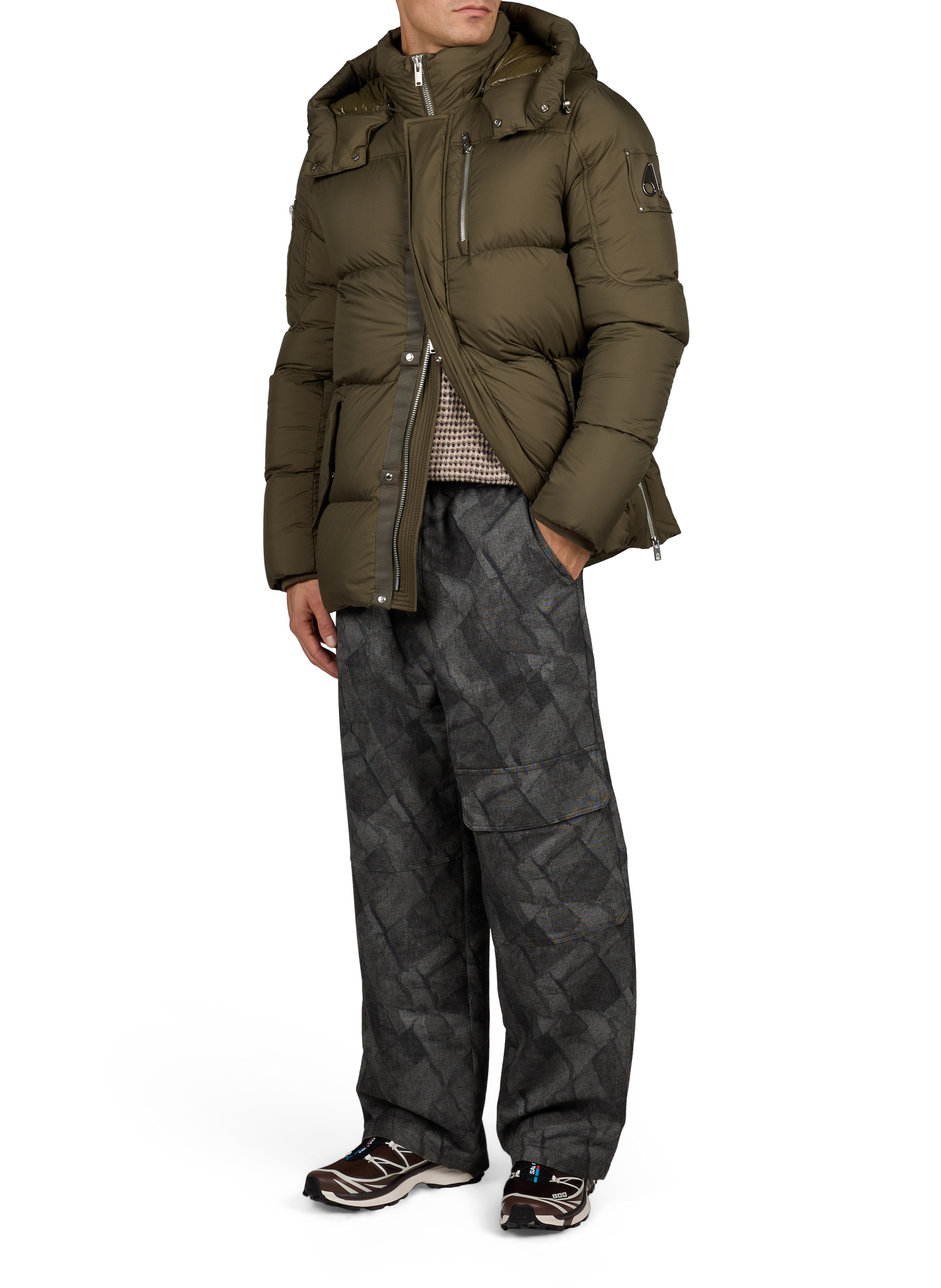 Everest hooded puffer jacket MOOSE KNUCKLES Khaki