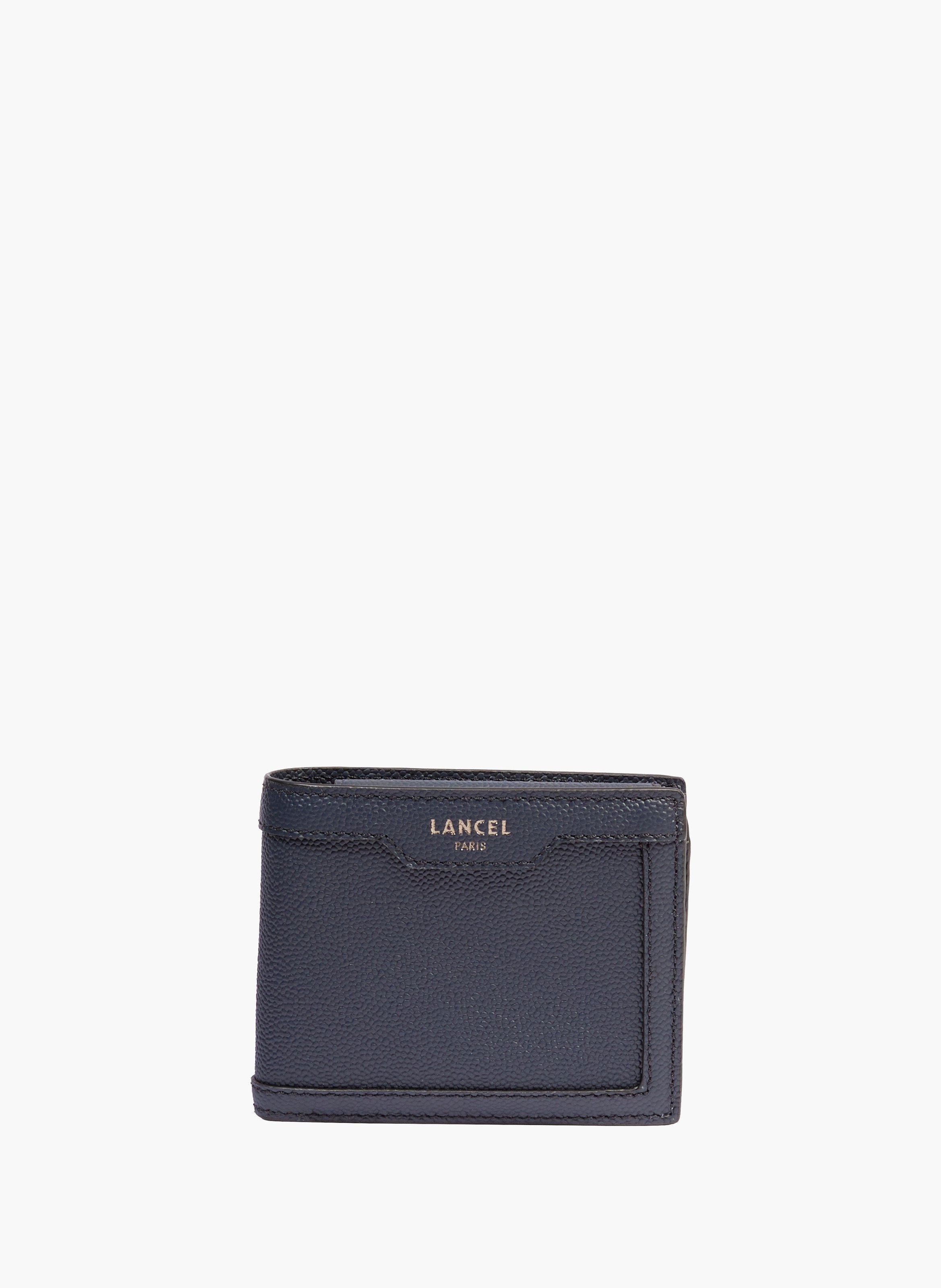 Porte monnaie rabat charlie de lancel en cuir  Ultramarine