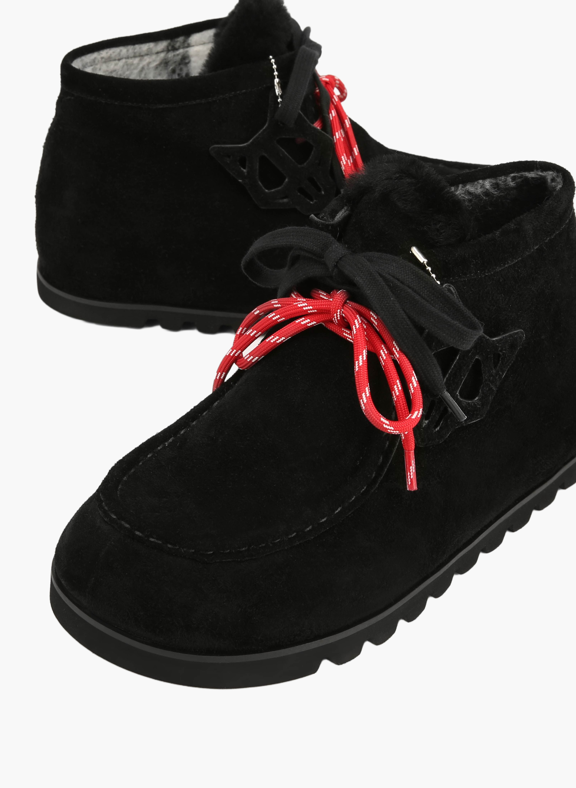 Bottines the madness en daim NAKED WOLFE Noir