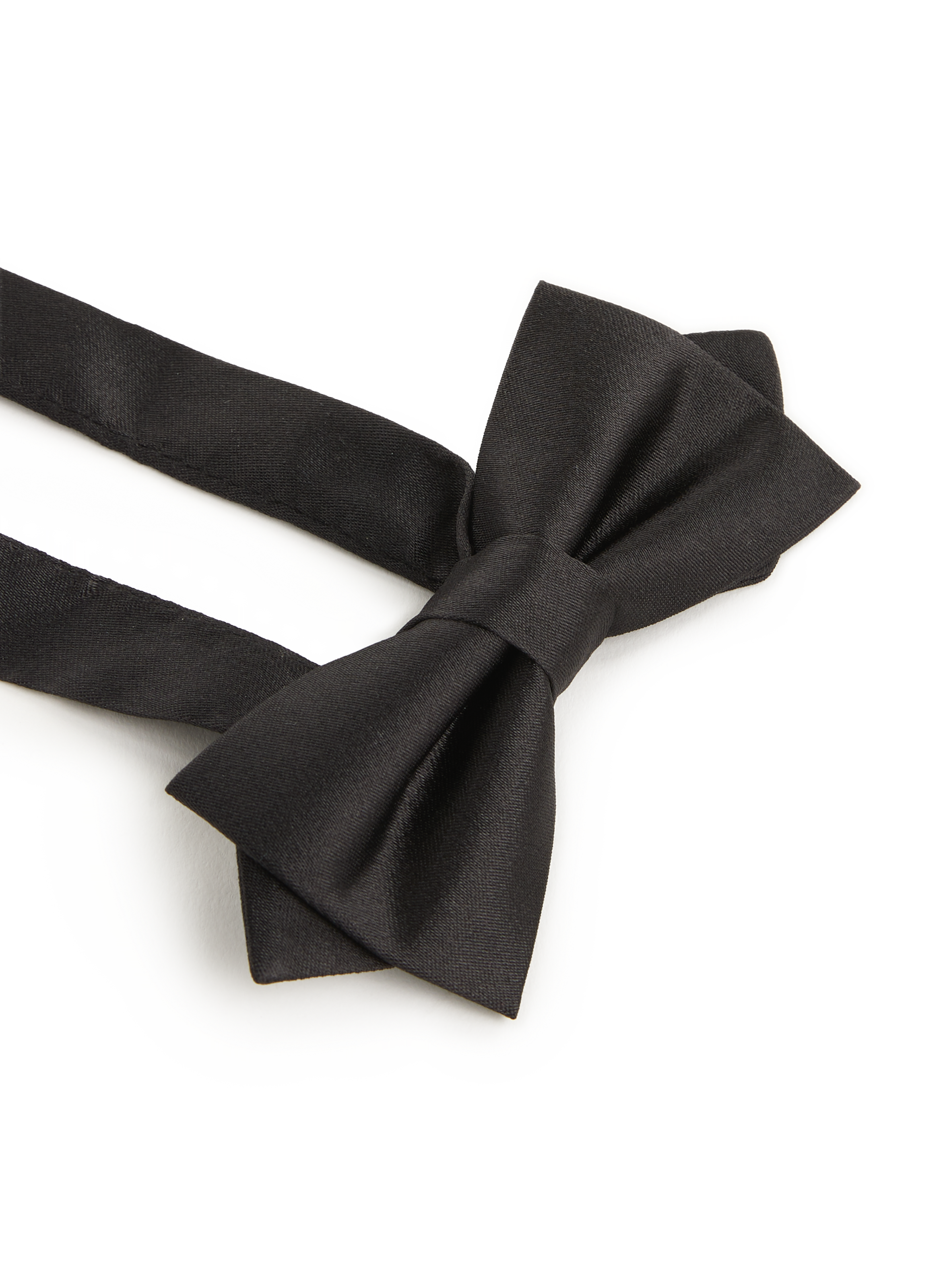 Silk satin bow tie AU PRINTEMPS PARIS Black