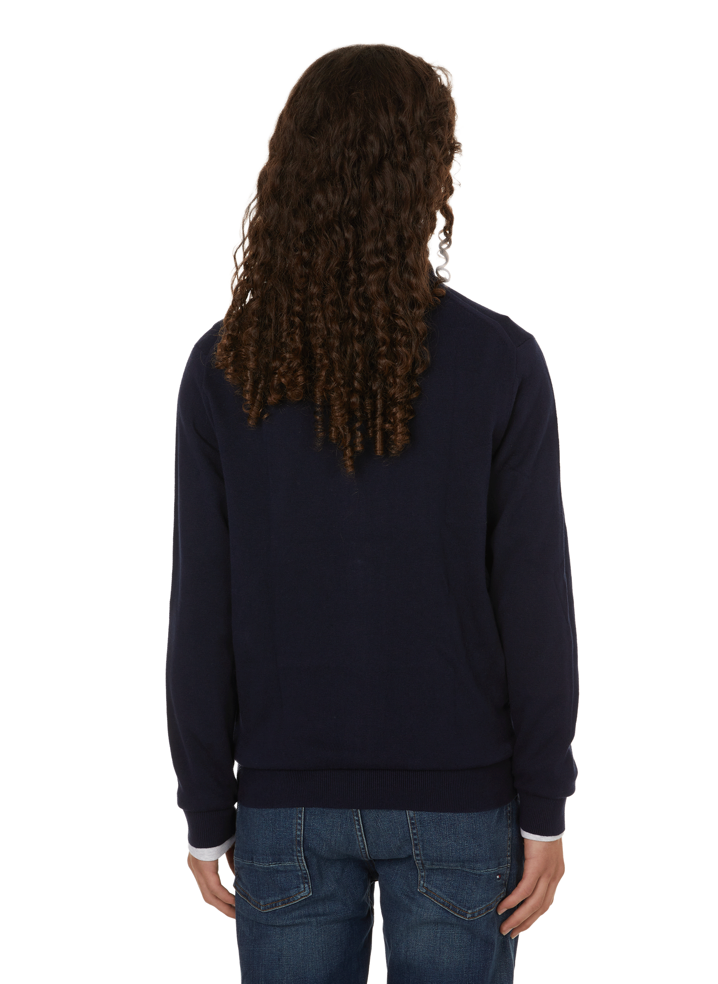 Cotton and cashmere jacket  TOMMY HILFIGER Blue