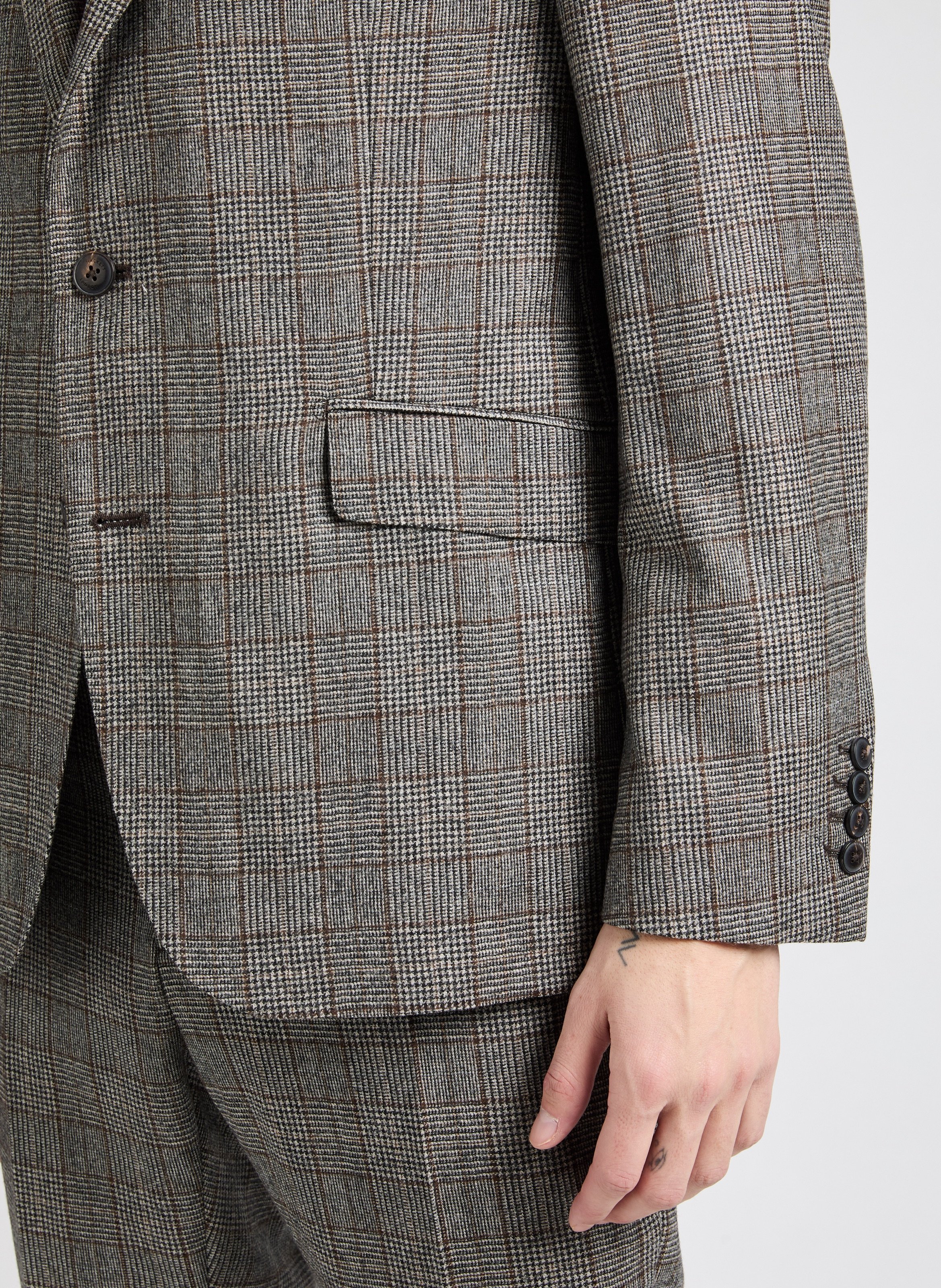 Check blazer HACKETT Brown