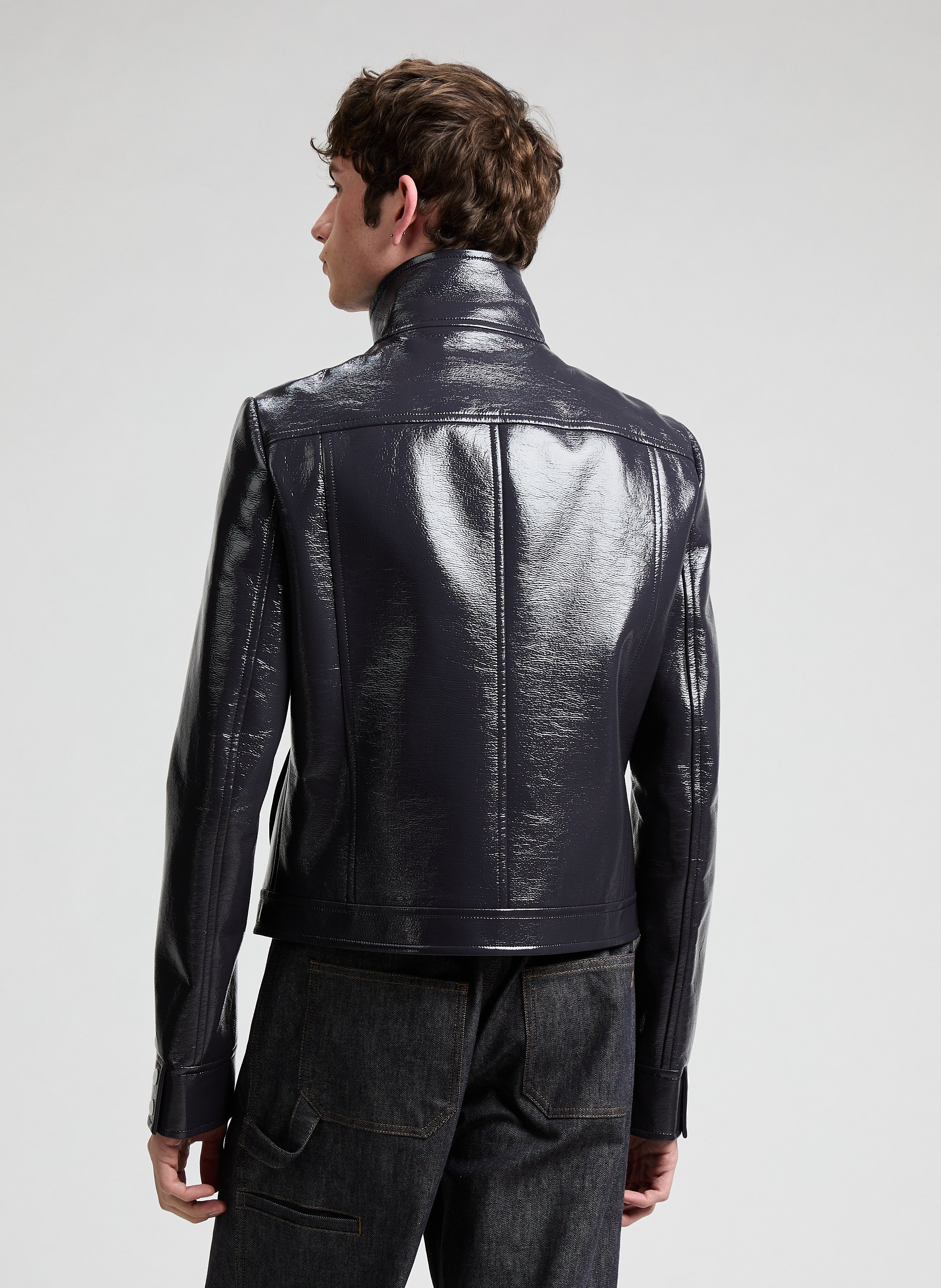 Reedition vinyl jacket COURRÈGES Blue