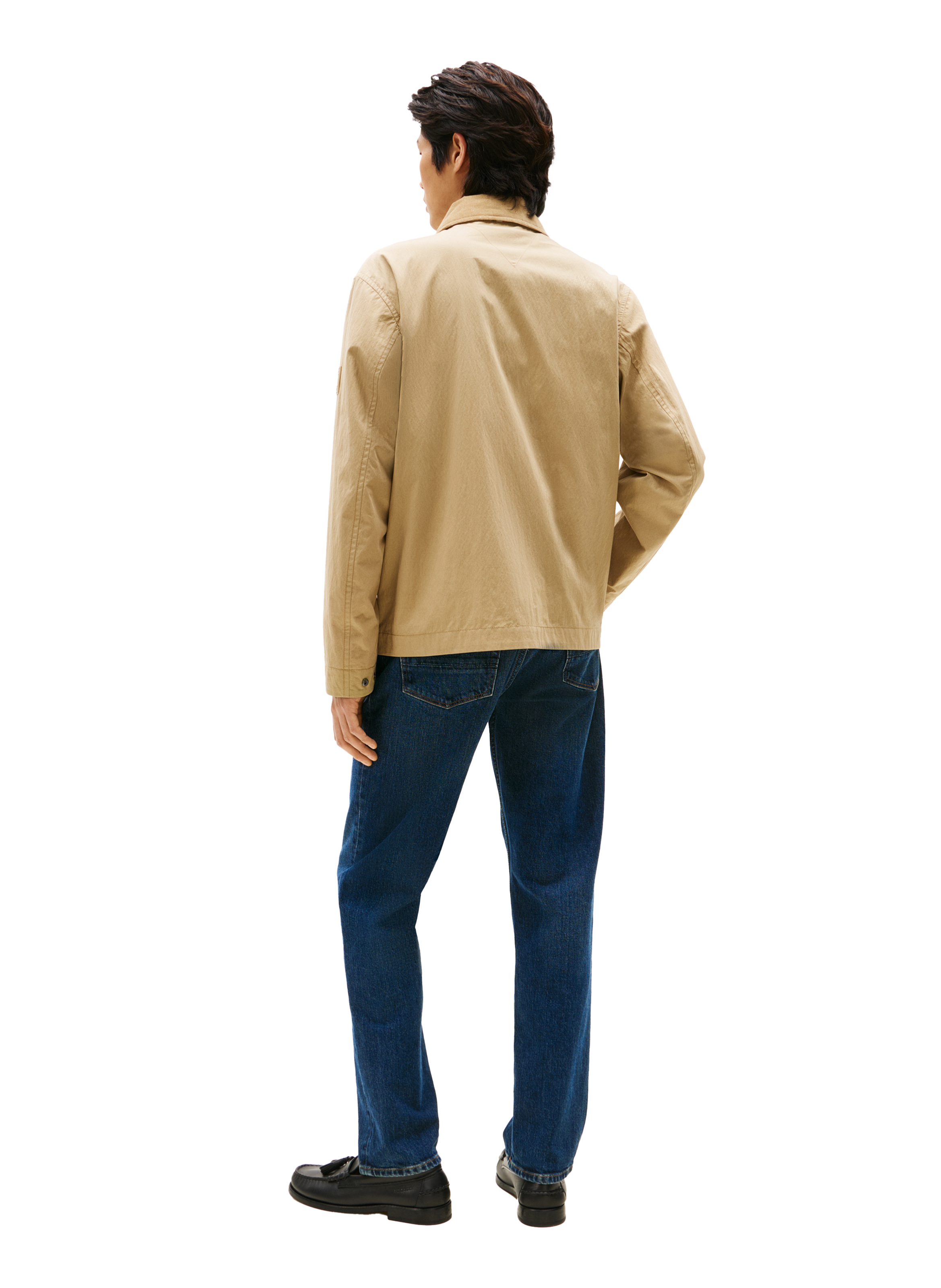 Water-repellent jacket with corduroy collar TOMMY HILFIGER Beige