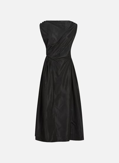 Draped dress in blended acetate SIMONE ROCHA Draped dress in blended acetate SIMONE ROCHA