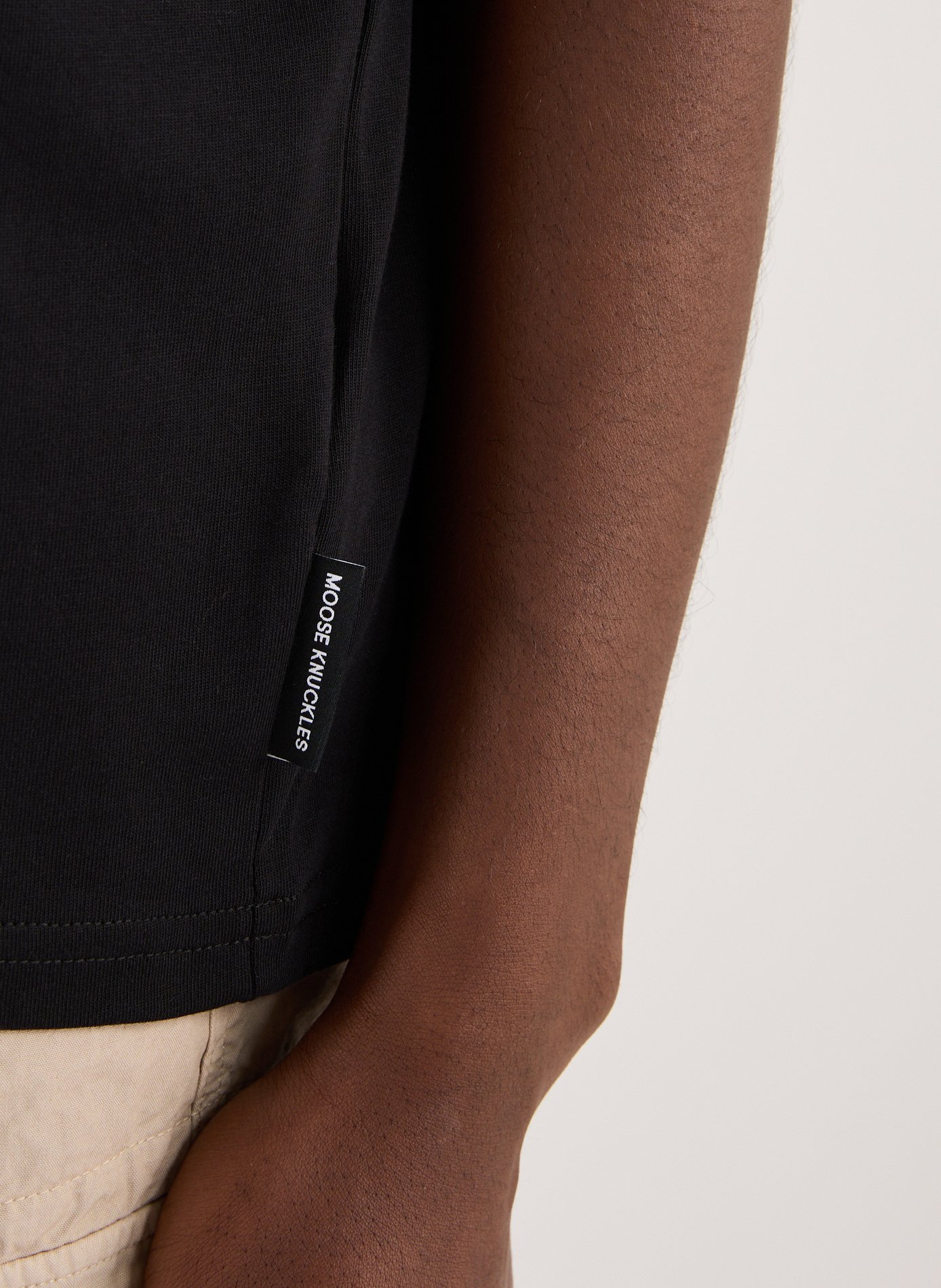 Classic Cotton T-Shirt MOOSE KNUCKLES Black