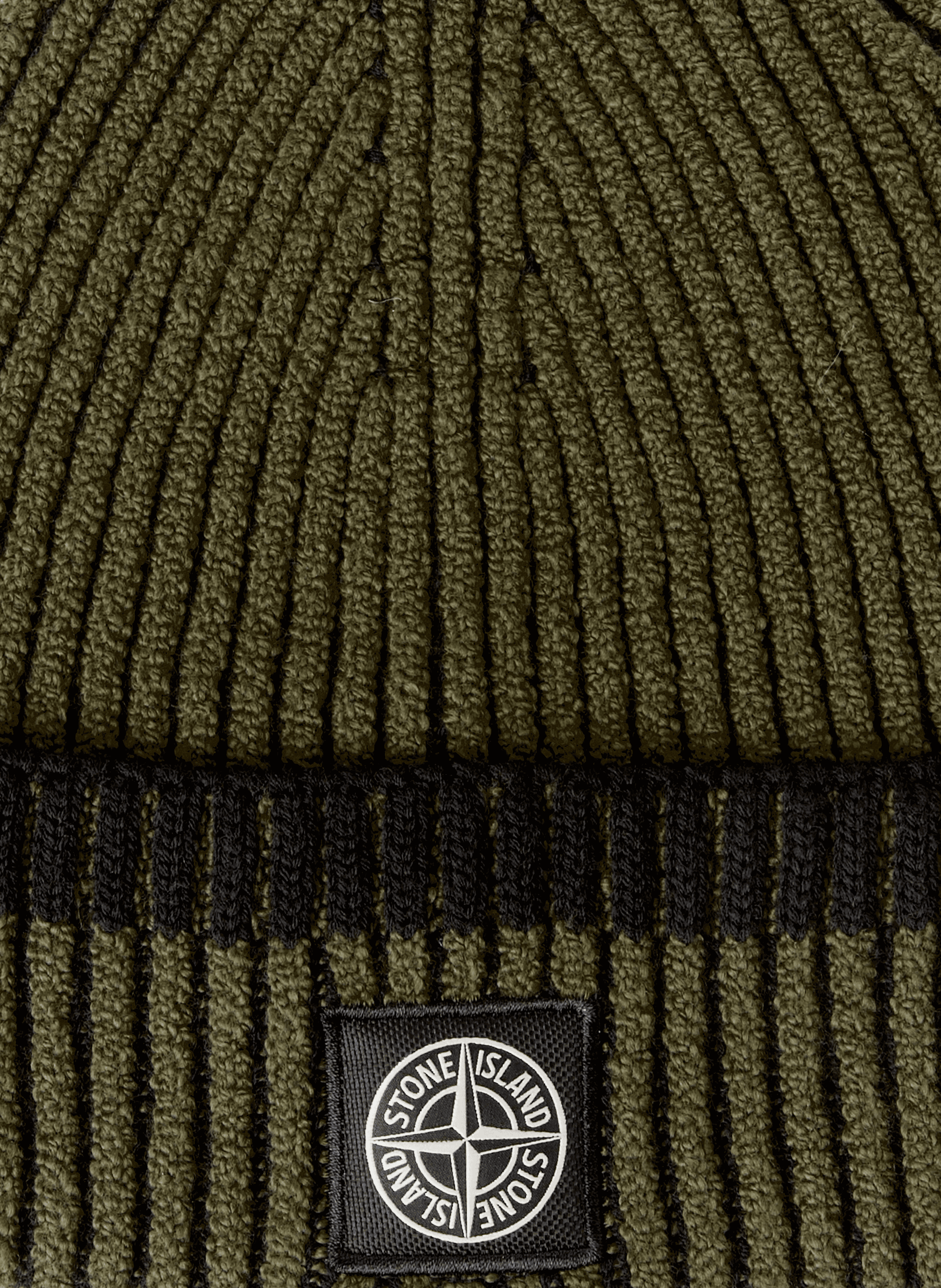 Bonnet en laine mélangée STONE ISLAND Vert