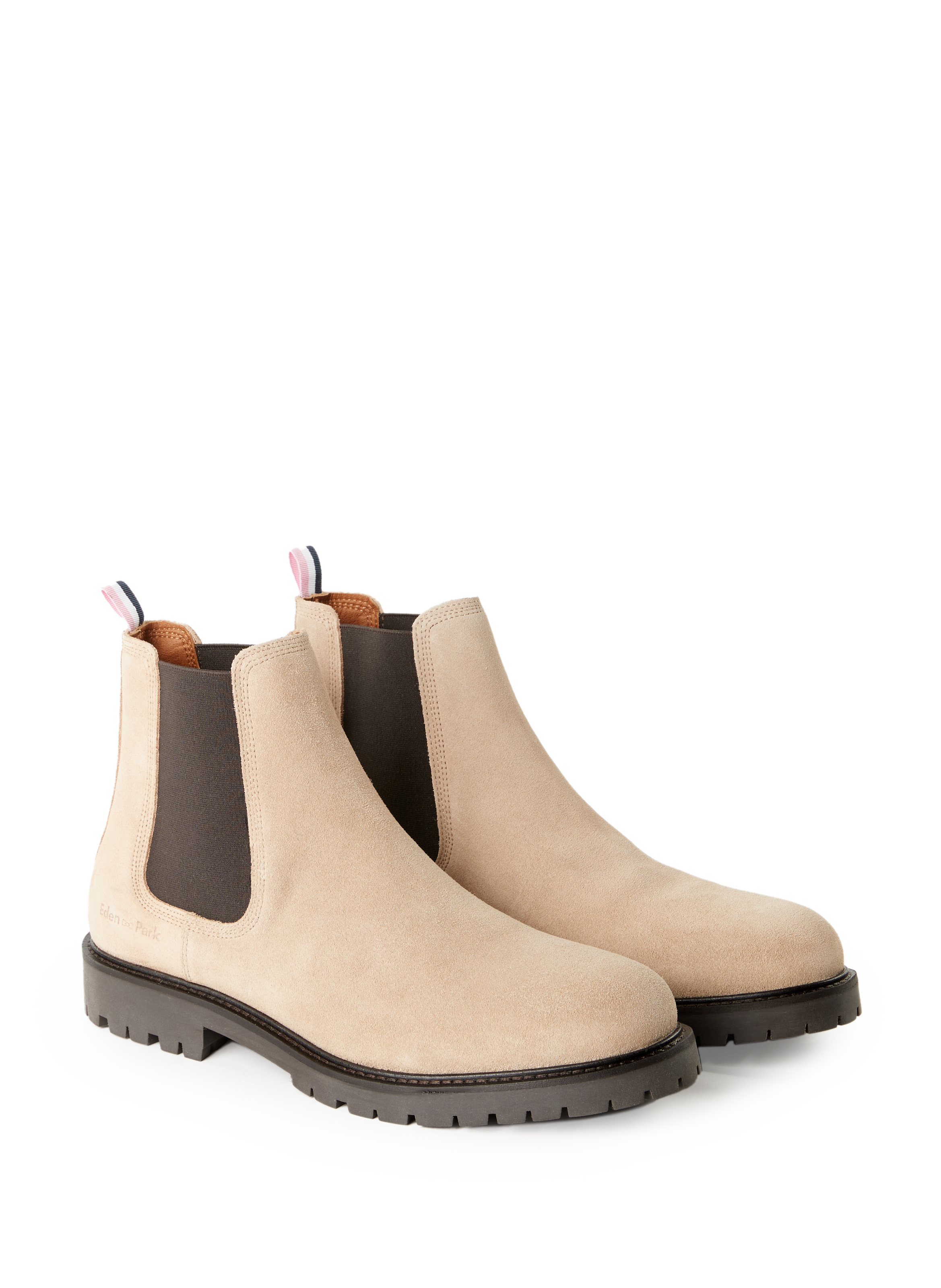 Bottines Chelsea en cuir EDEN PARK Beige