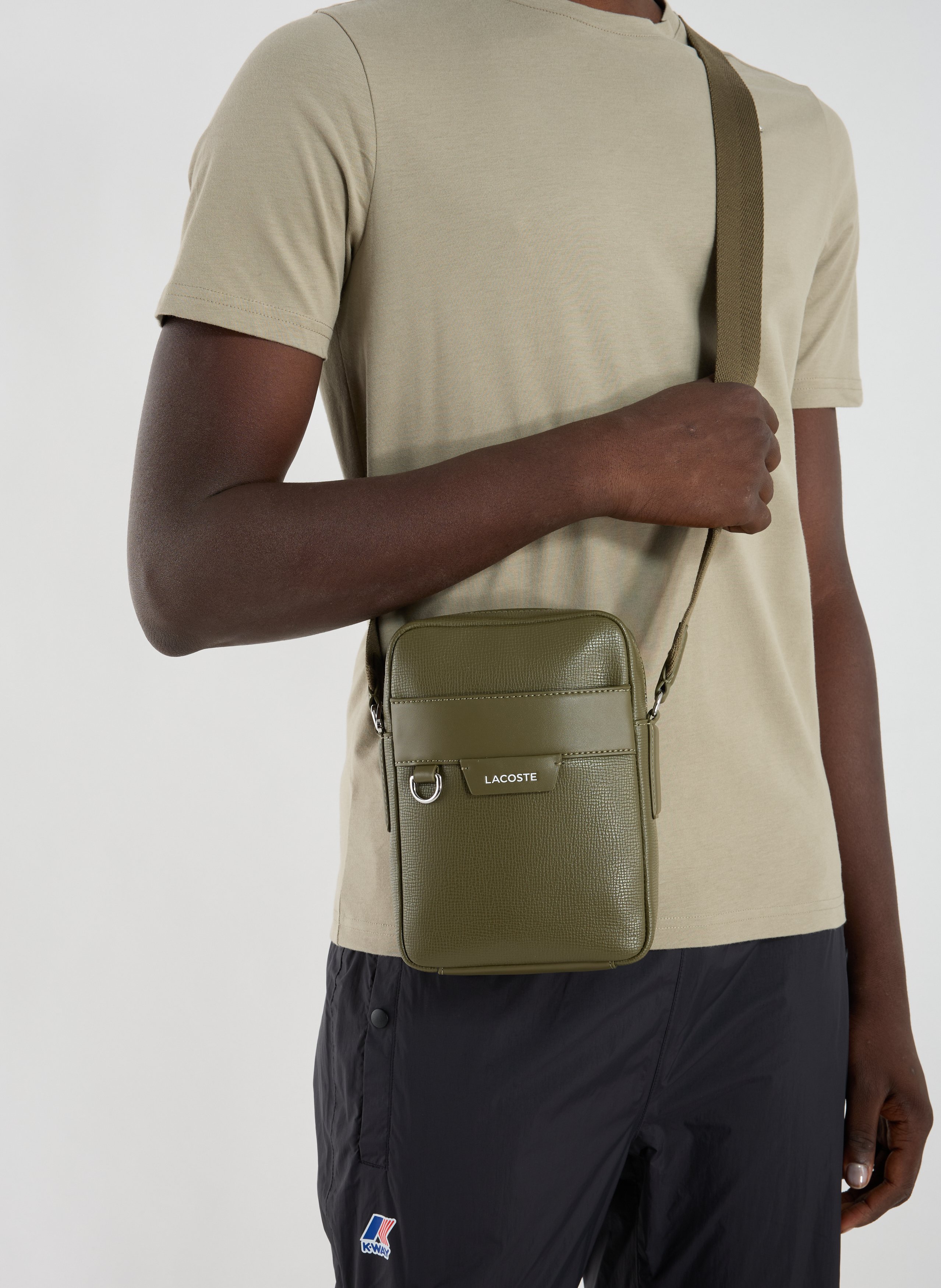 Shoulder bag LACOSTE Khaki